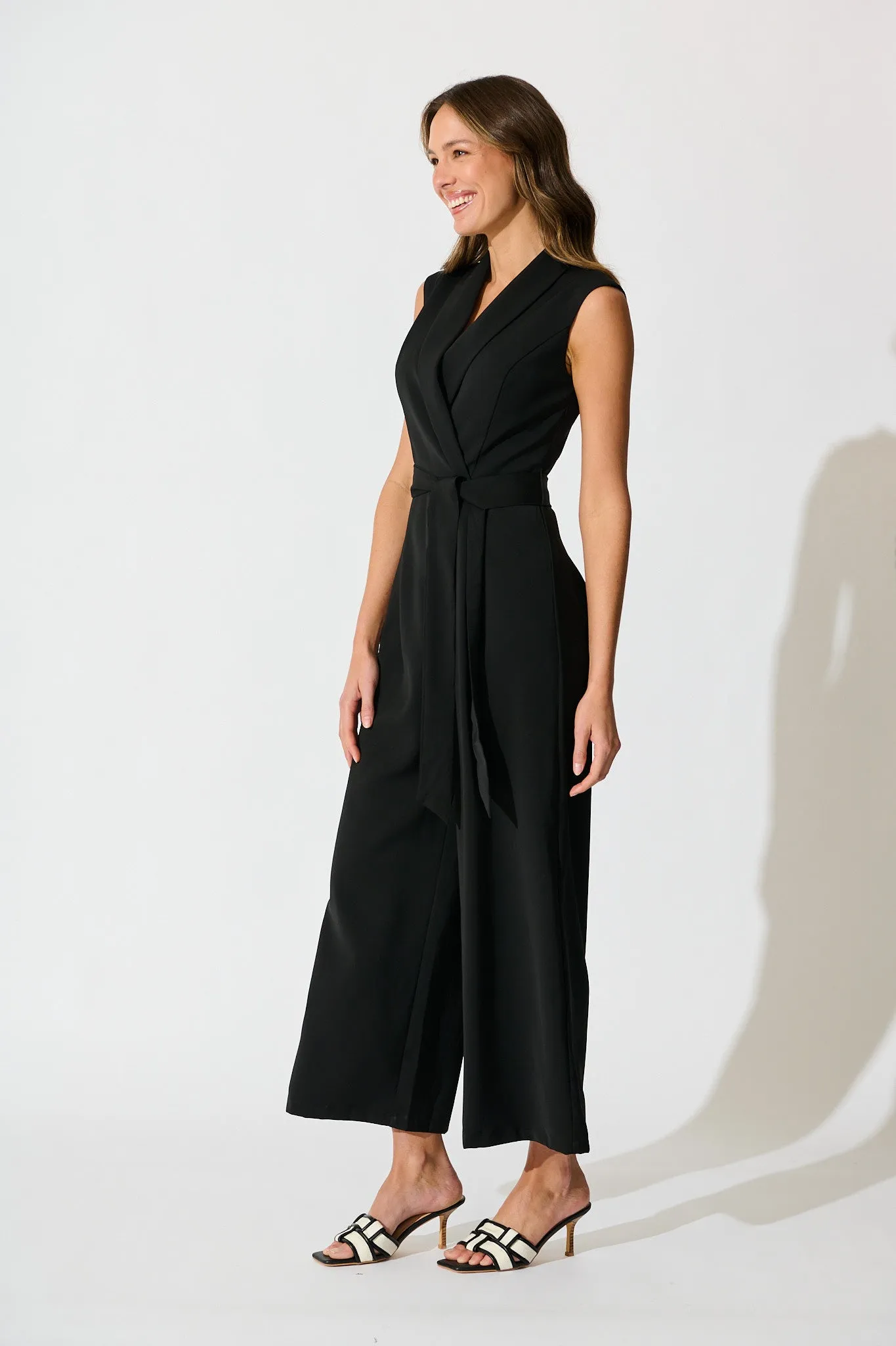 Arden Jumpsuit in Black sold by St Frock product image thumbnail 3