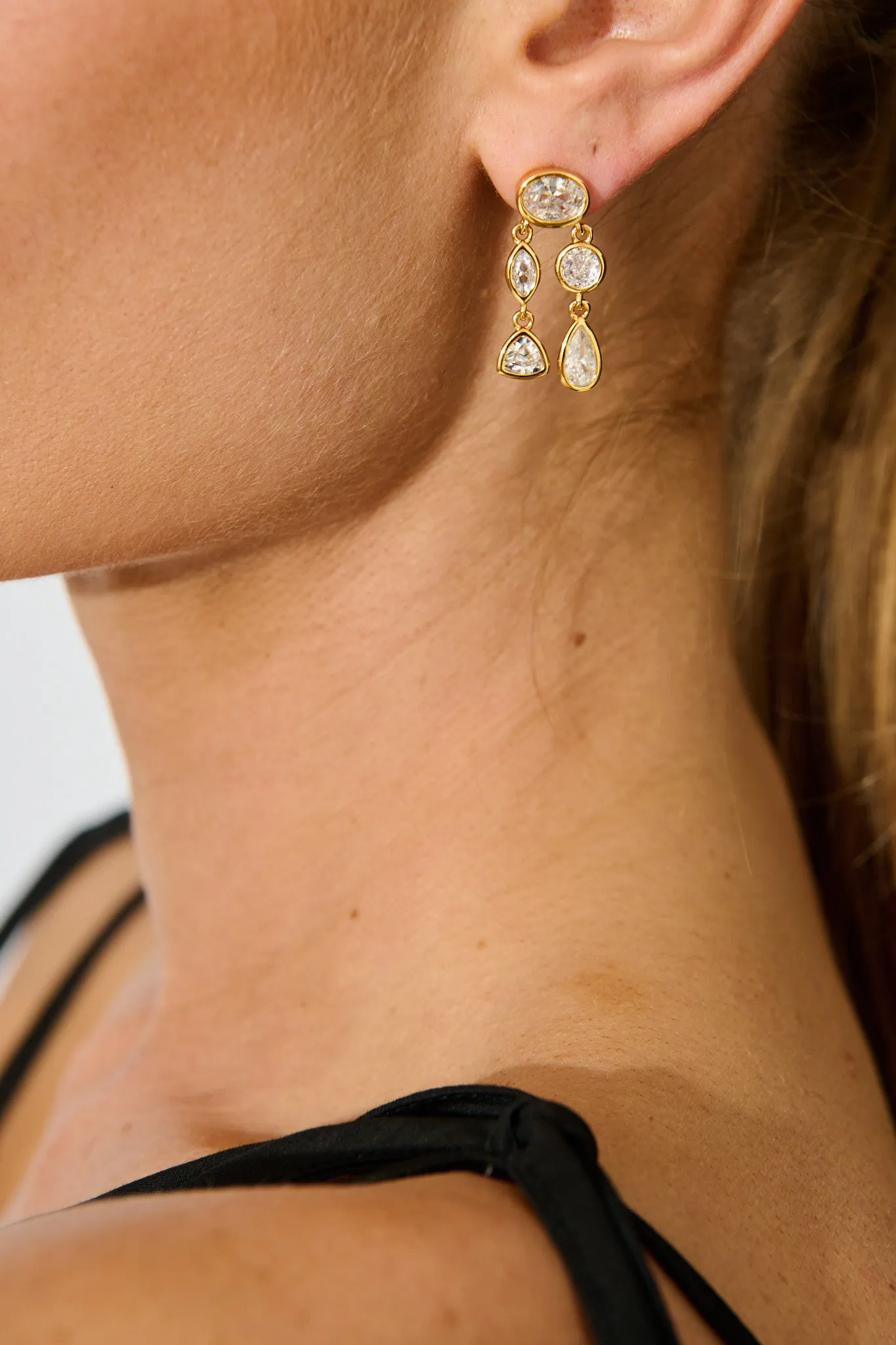 Enamour Earrings in 18K Gold sold by St Frock product image thumbnail 3