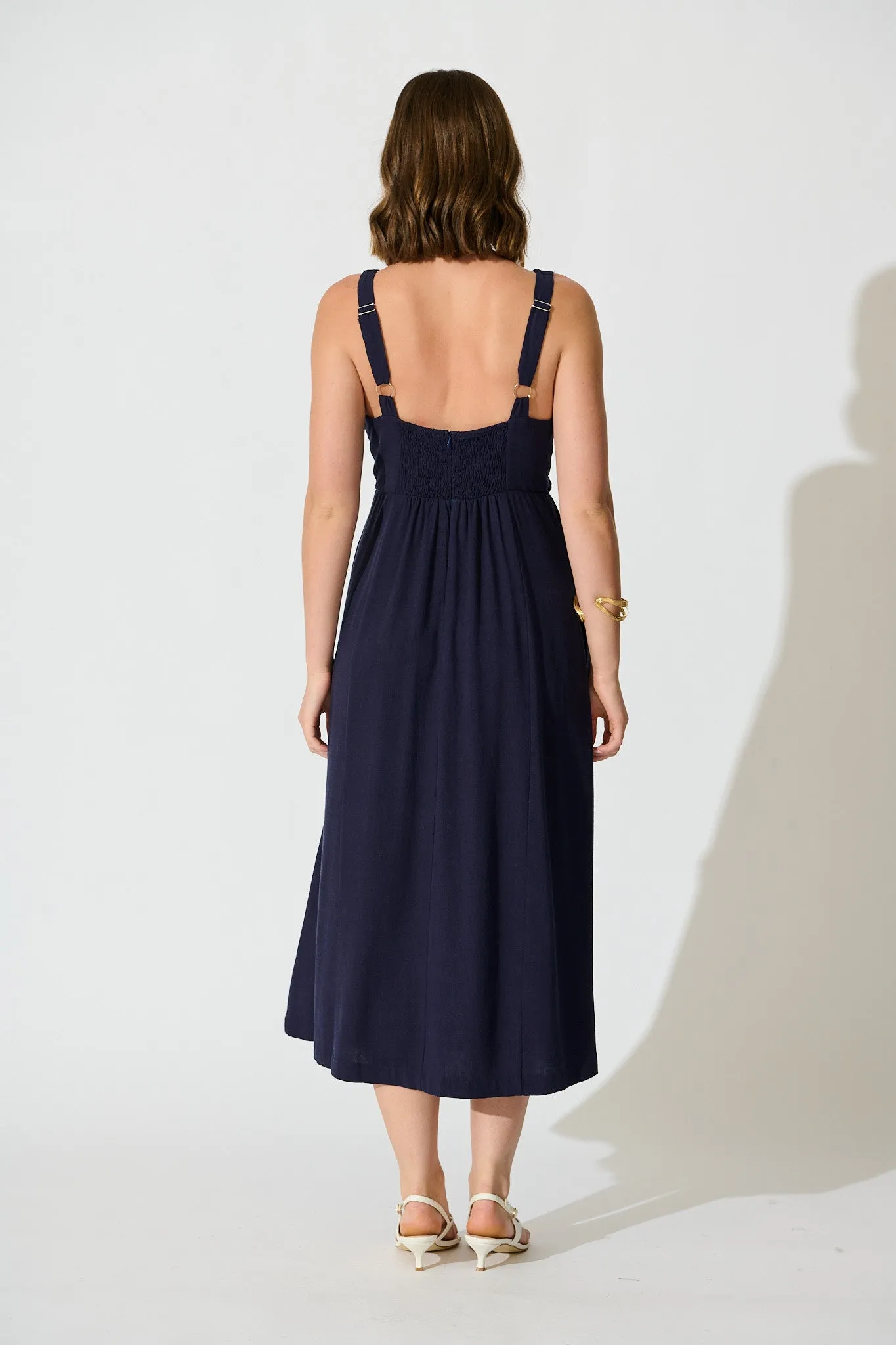 Jordie Midi Dress in Navy sold by St Frock product image thumbnail 4