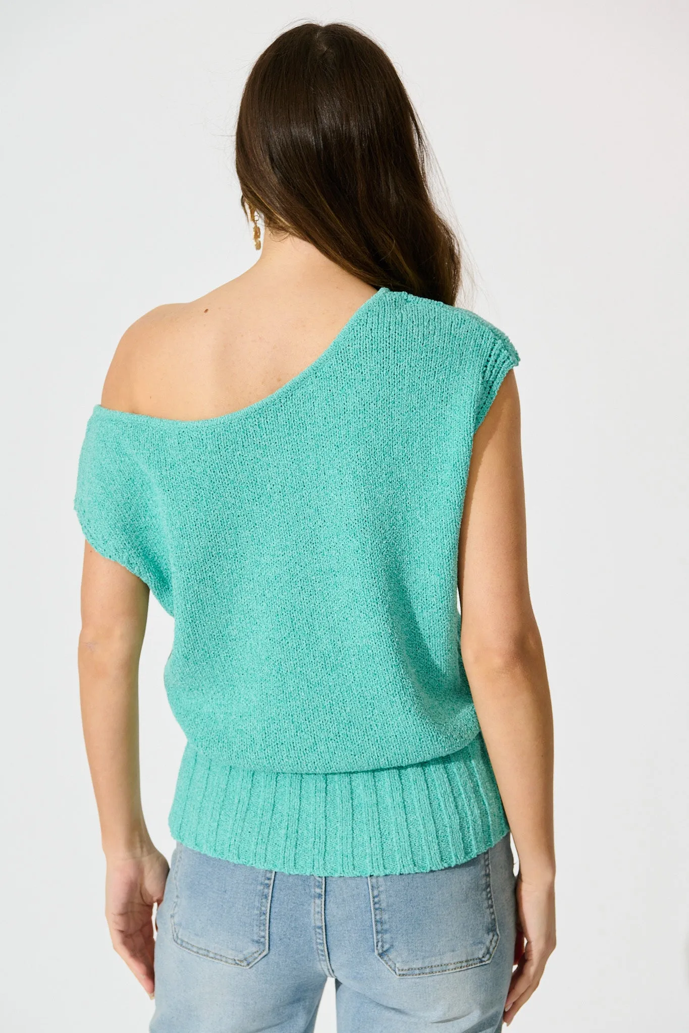 Celeste Knit Top in Jade sold by St Frock product image thumbnail 3