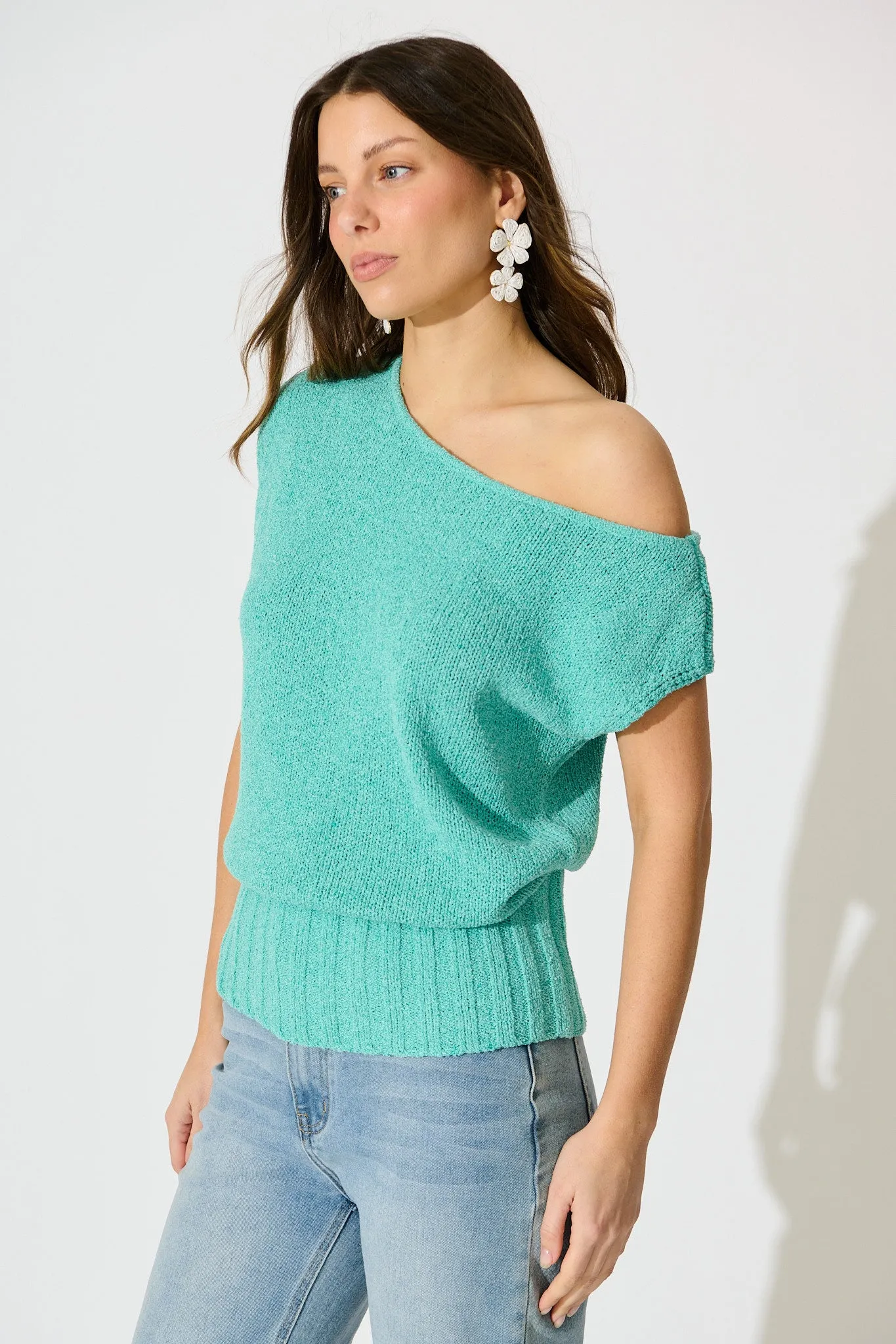 Celeste Knit Top in Jade sold by St Frock product image thumbnail 2