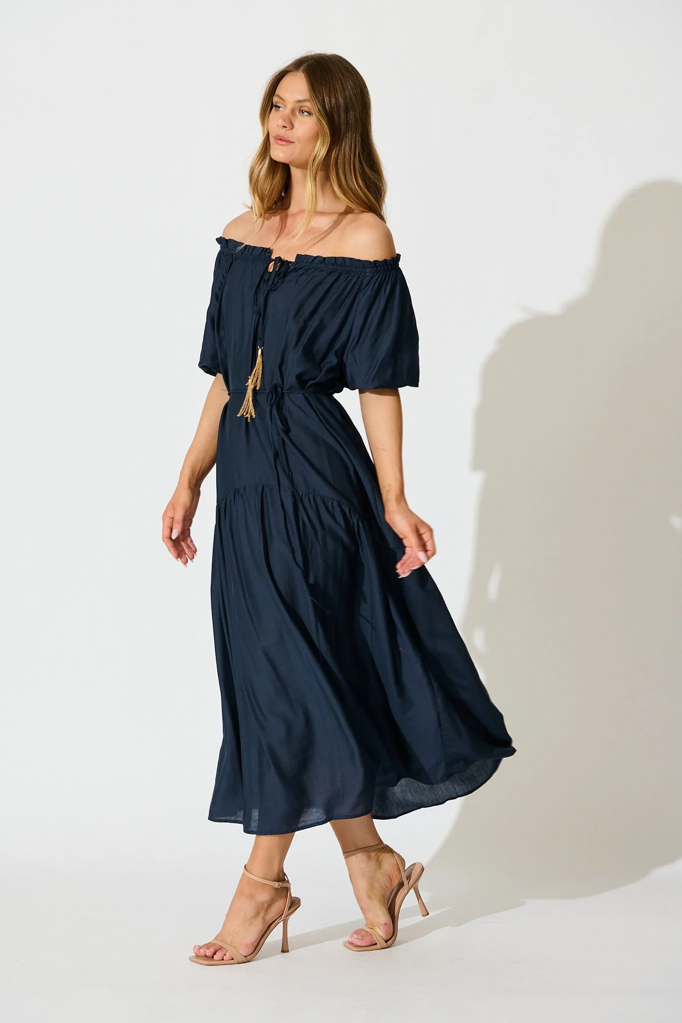 Elliya Maxi Dress In Navy sold by St Frock product image thumbnail 3
