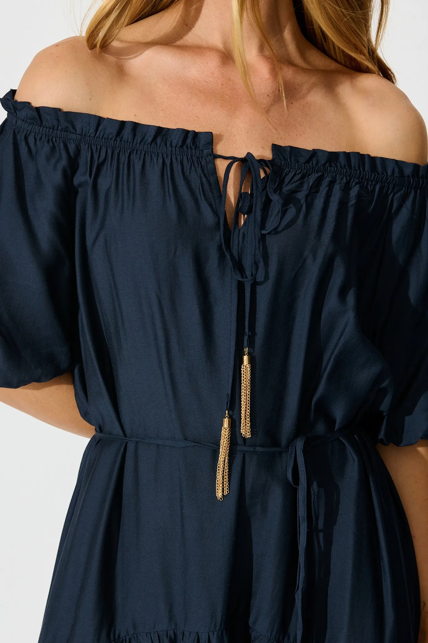 Elliya Maxi Dress In Navy sold by St Frock product image thumbnail 5