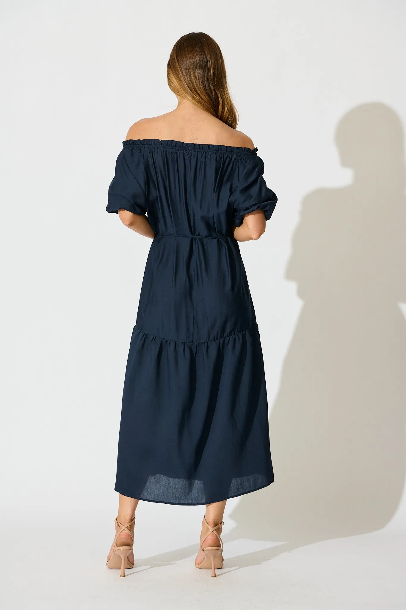 Elliya Maxi Dress In Navy sold by St Frock product image thumbnail 4