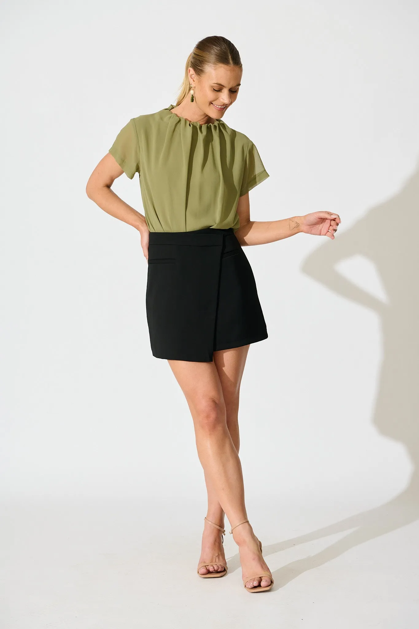 Fayra Top in Sage Chiffon sold by St Frock product image thumbnail 5