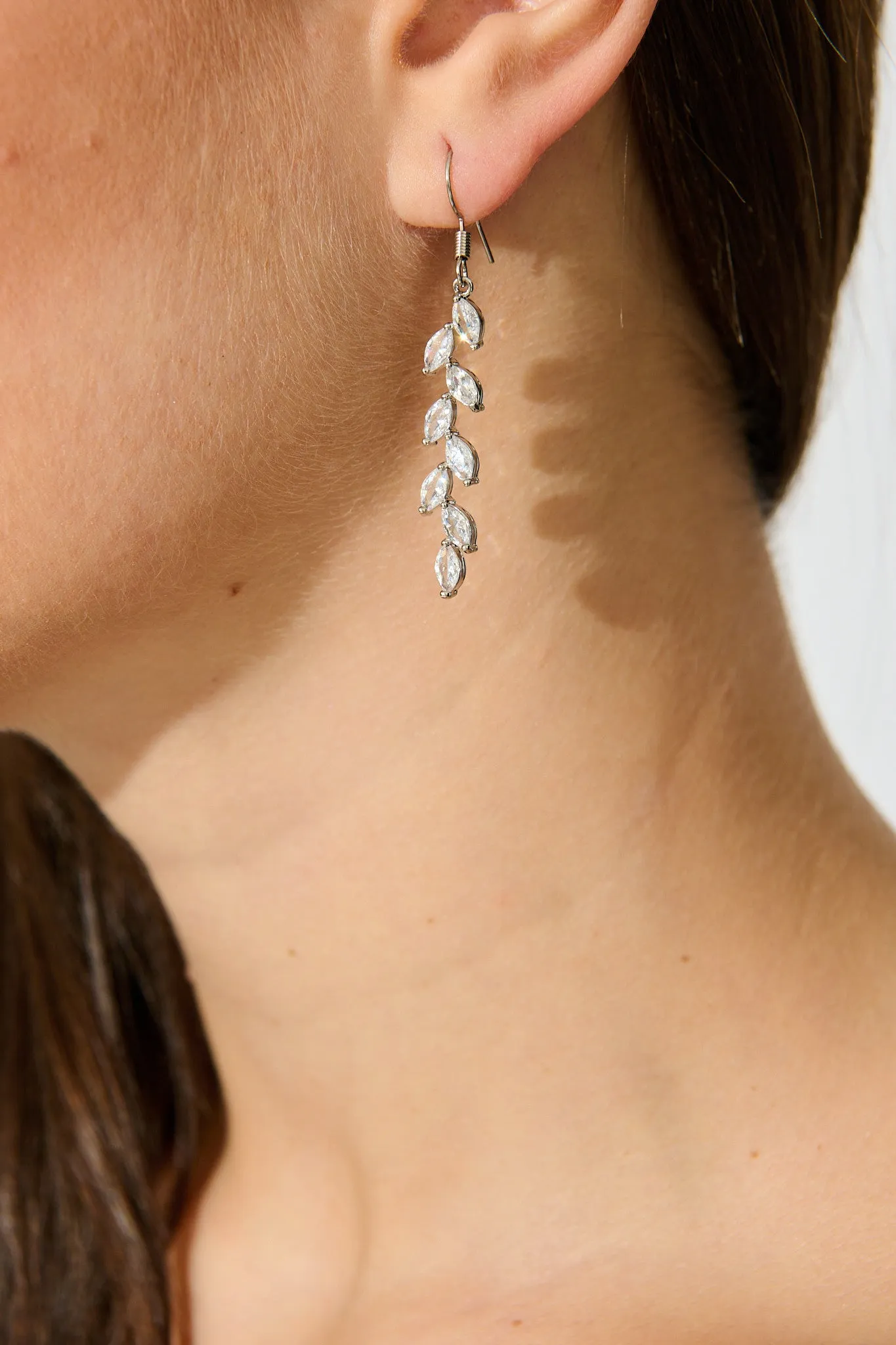 Mikayla Earrings in Silver sold by St Frock product image thumbnail 3