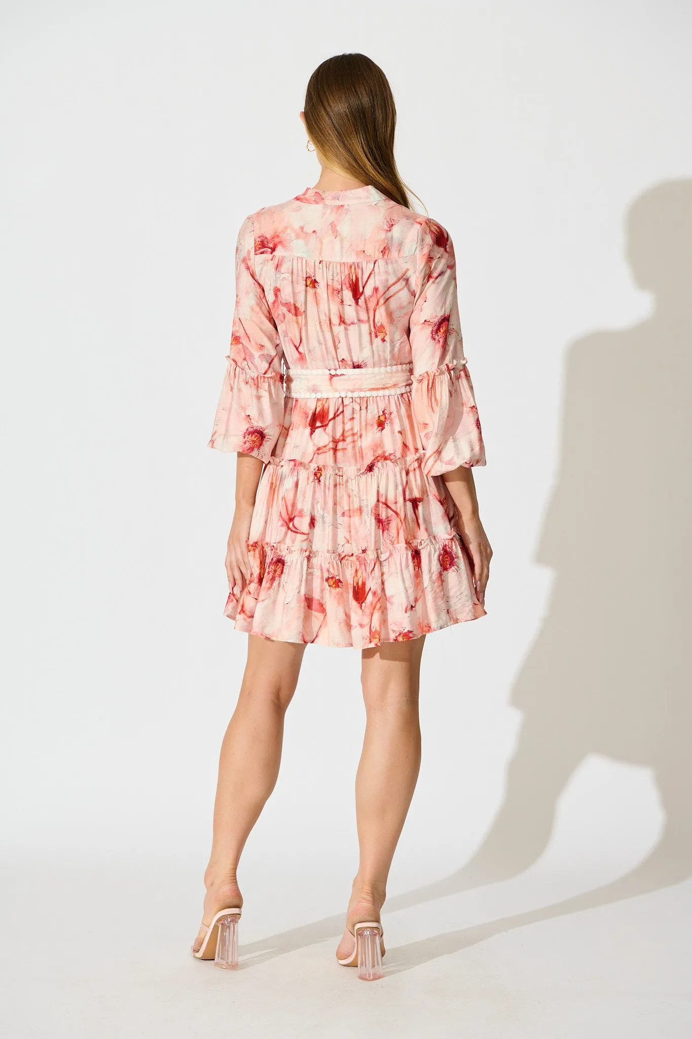 Mabel Dress in Pink Floral sold by St Frock product image thumbnail 4