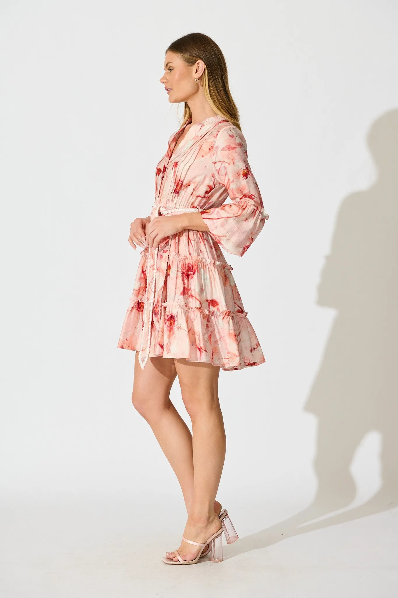 Mabel Dress in Pink Floral sold by St Frock product image thumbnail 3