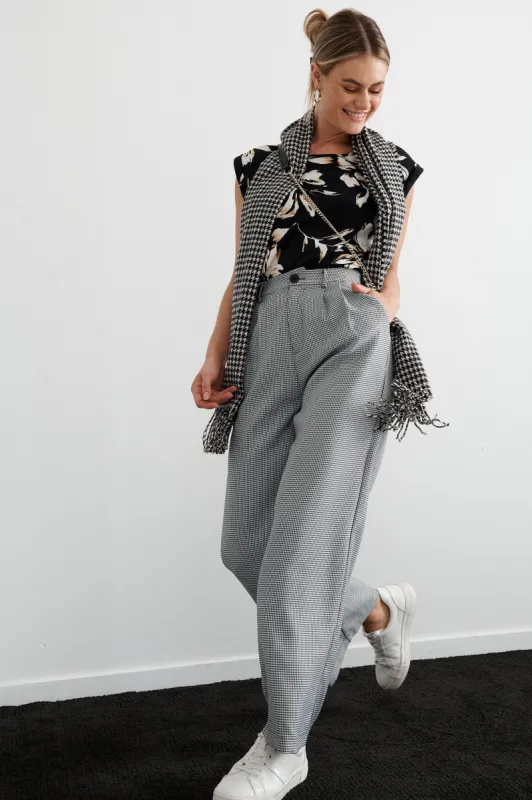 Yvonne Pants In Houndstooth sold by St Frock