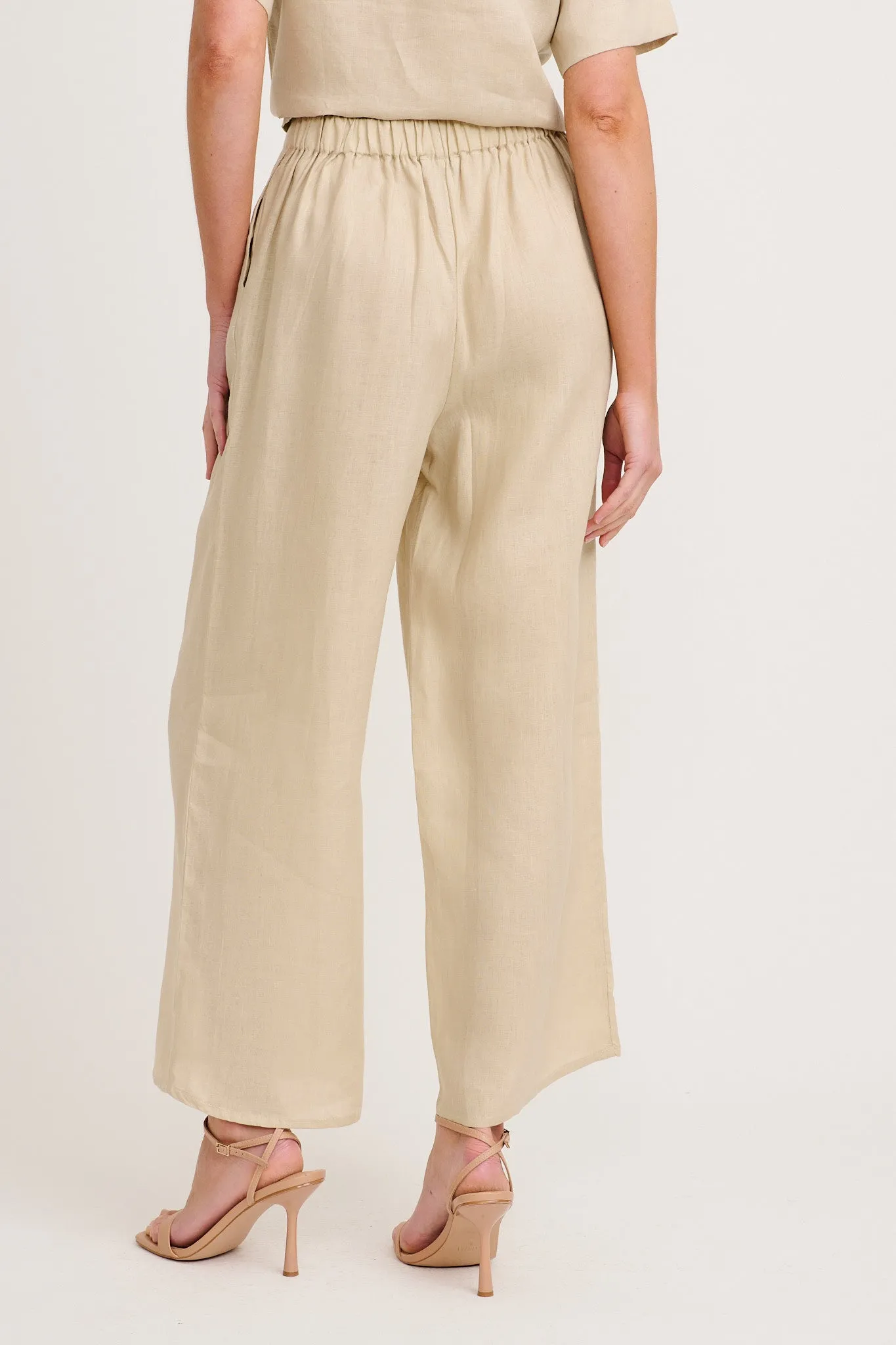 Halara Pant in Stone Linen sold by St Frock product image thumbnail 3
