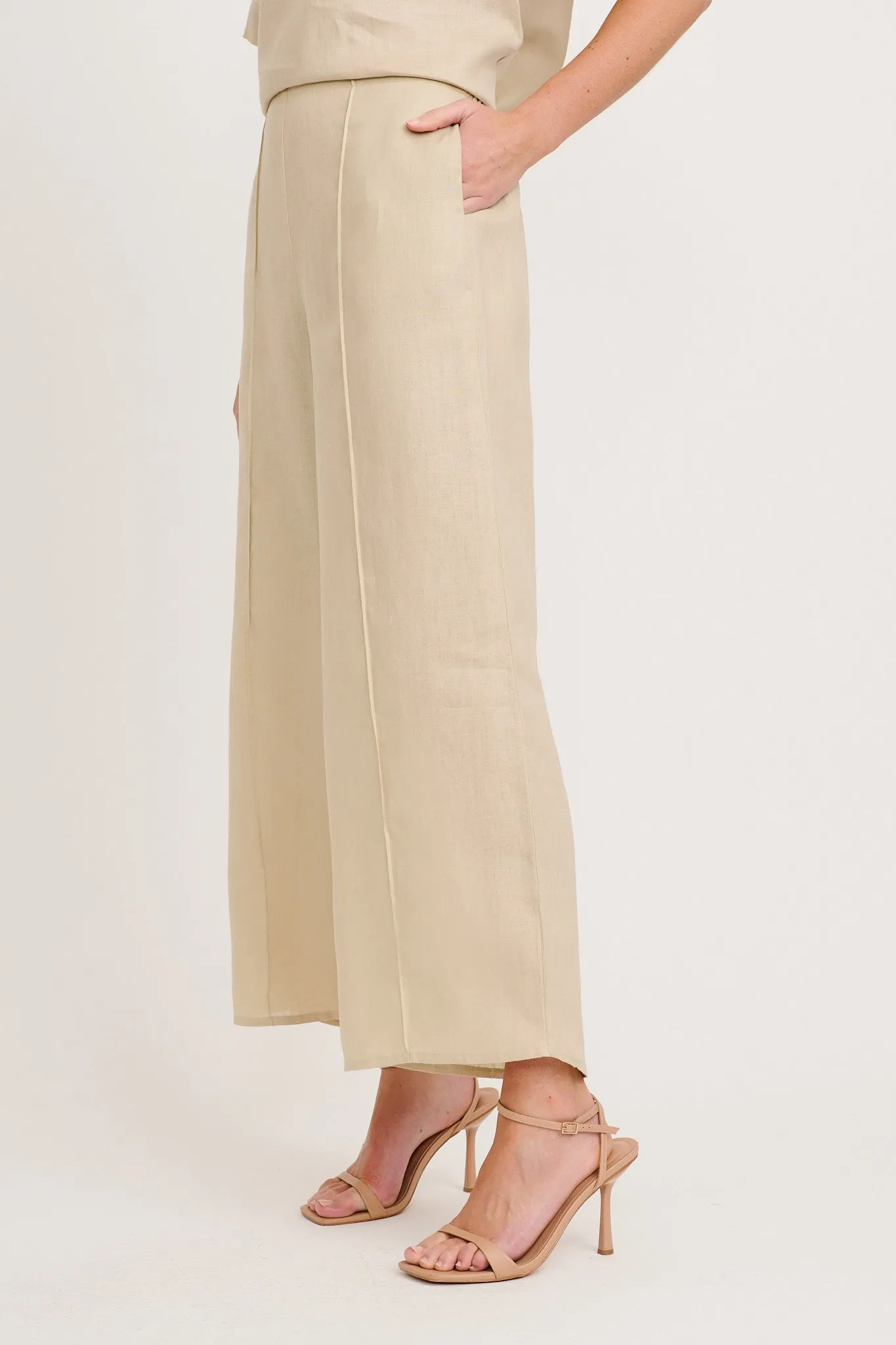 Halara Pant in Stone Linen sold by St Frock product image thumbnail 2