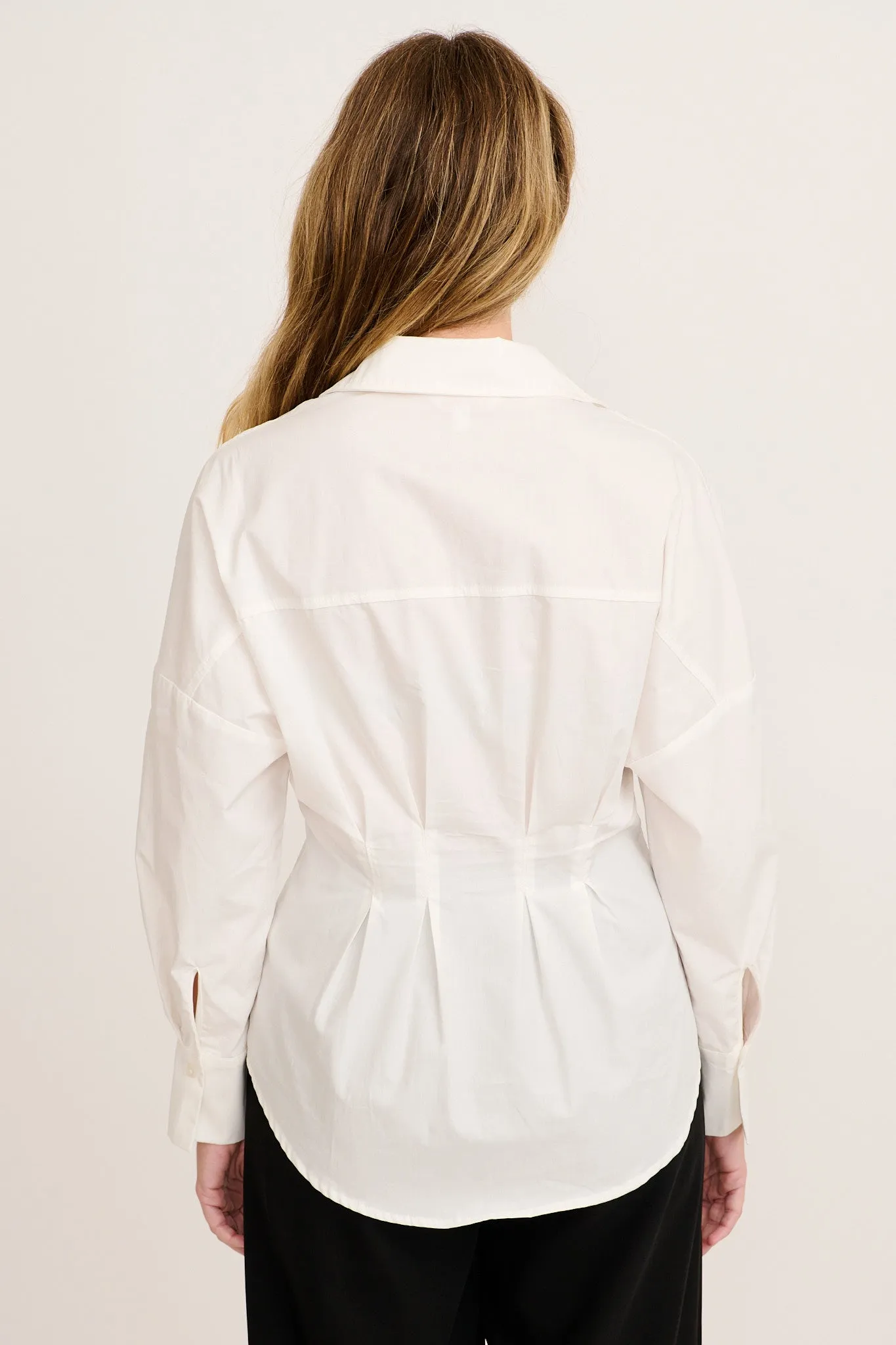 Olana Shirt in White Cotton sold by St Frock product image thumbnail 3