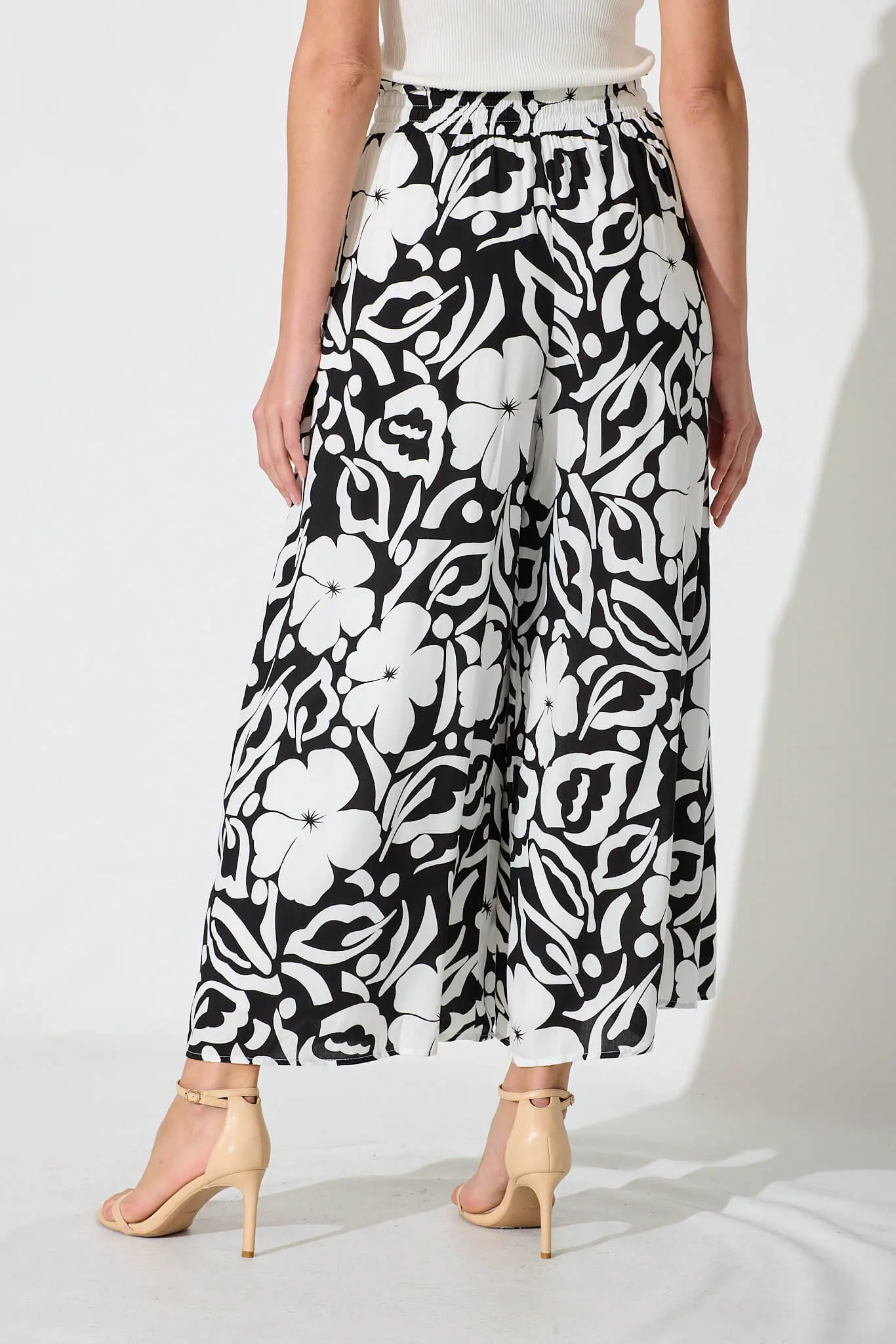 Polly Pant In Black And White Print sold by St Frock product image thumbnail 3