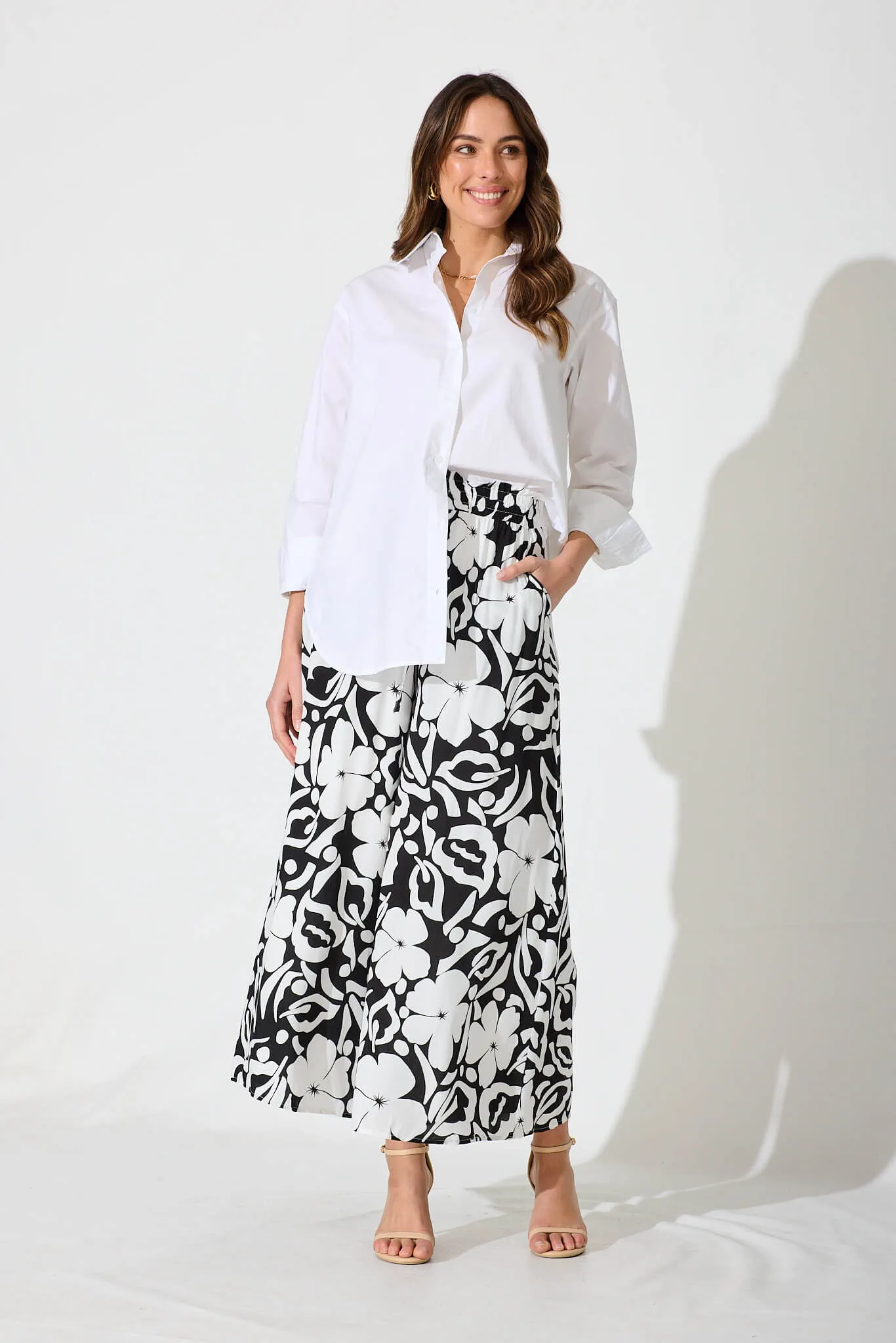 Polly Pant In Black And White Print sold by St Frock product image thumbnail 4