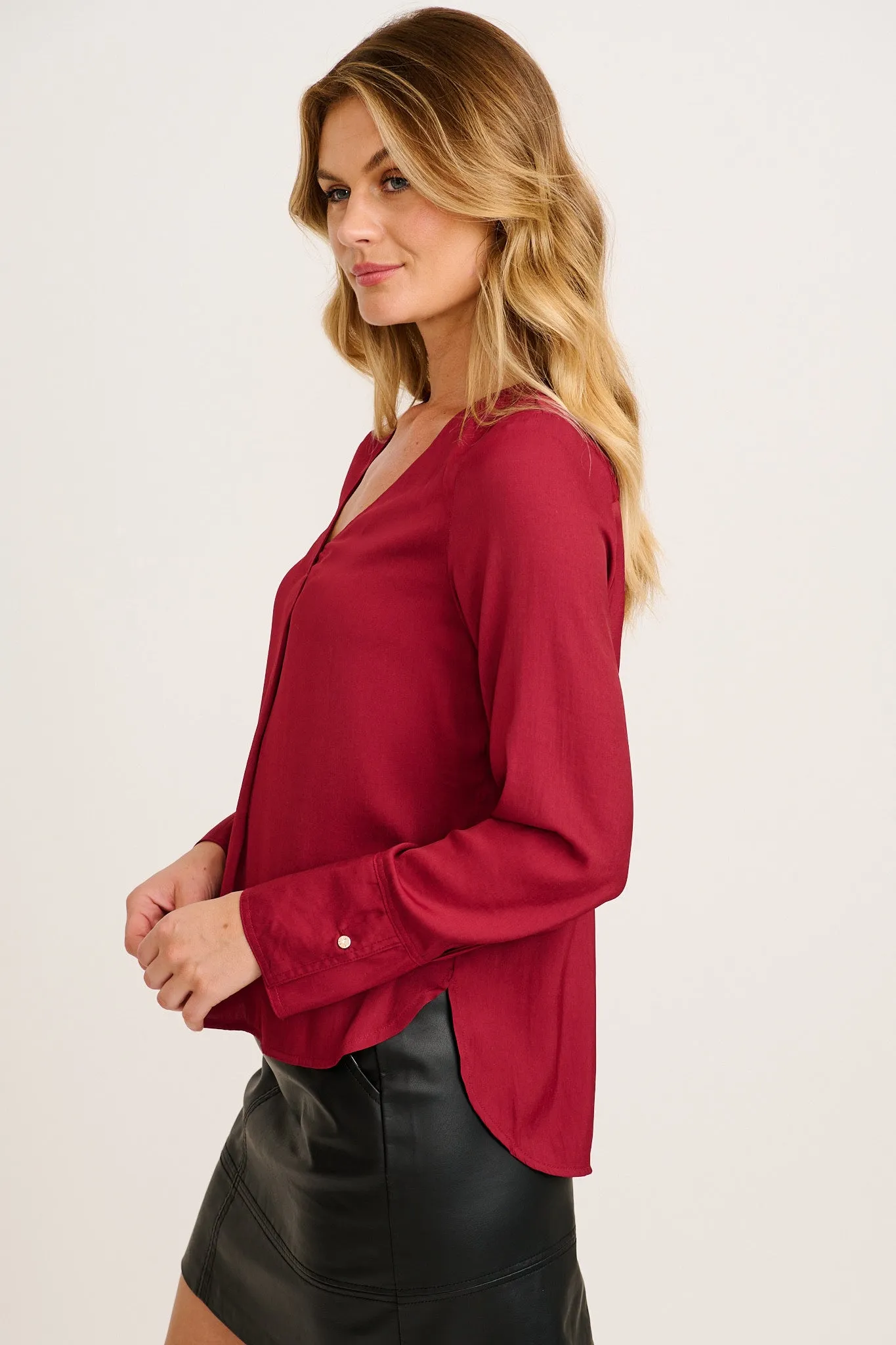 Tove Top in Wine sold by St Frock product image thumbnail 3