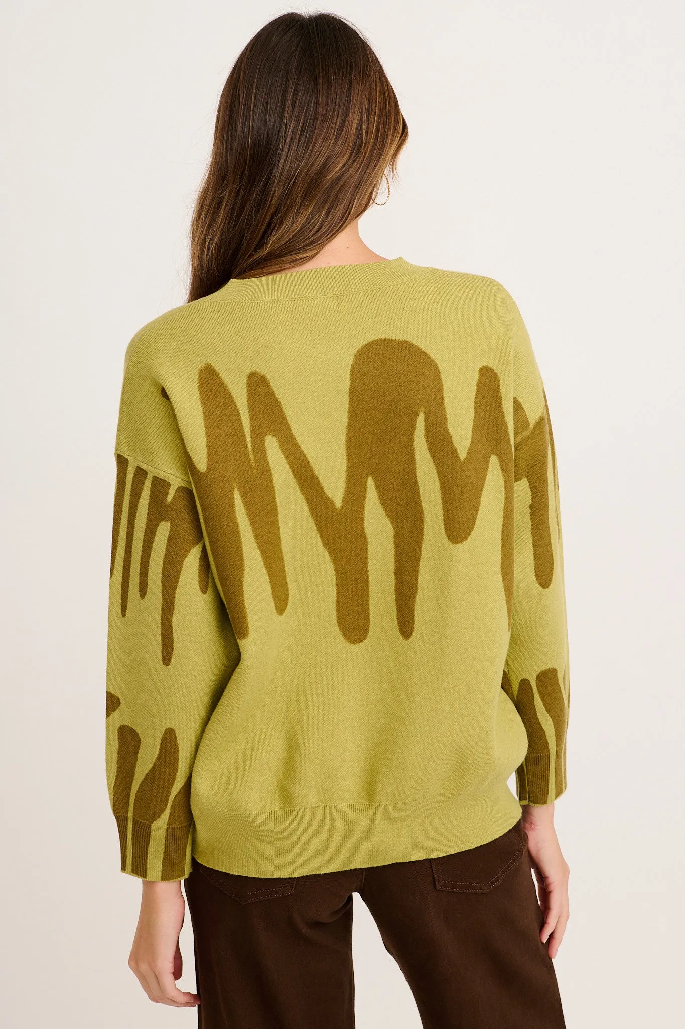 Leela Knit in Khaki Cotton Blend sold by St Frock product image thumbnail 3