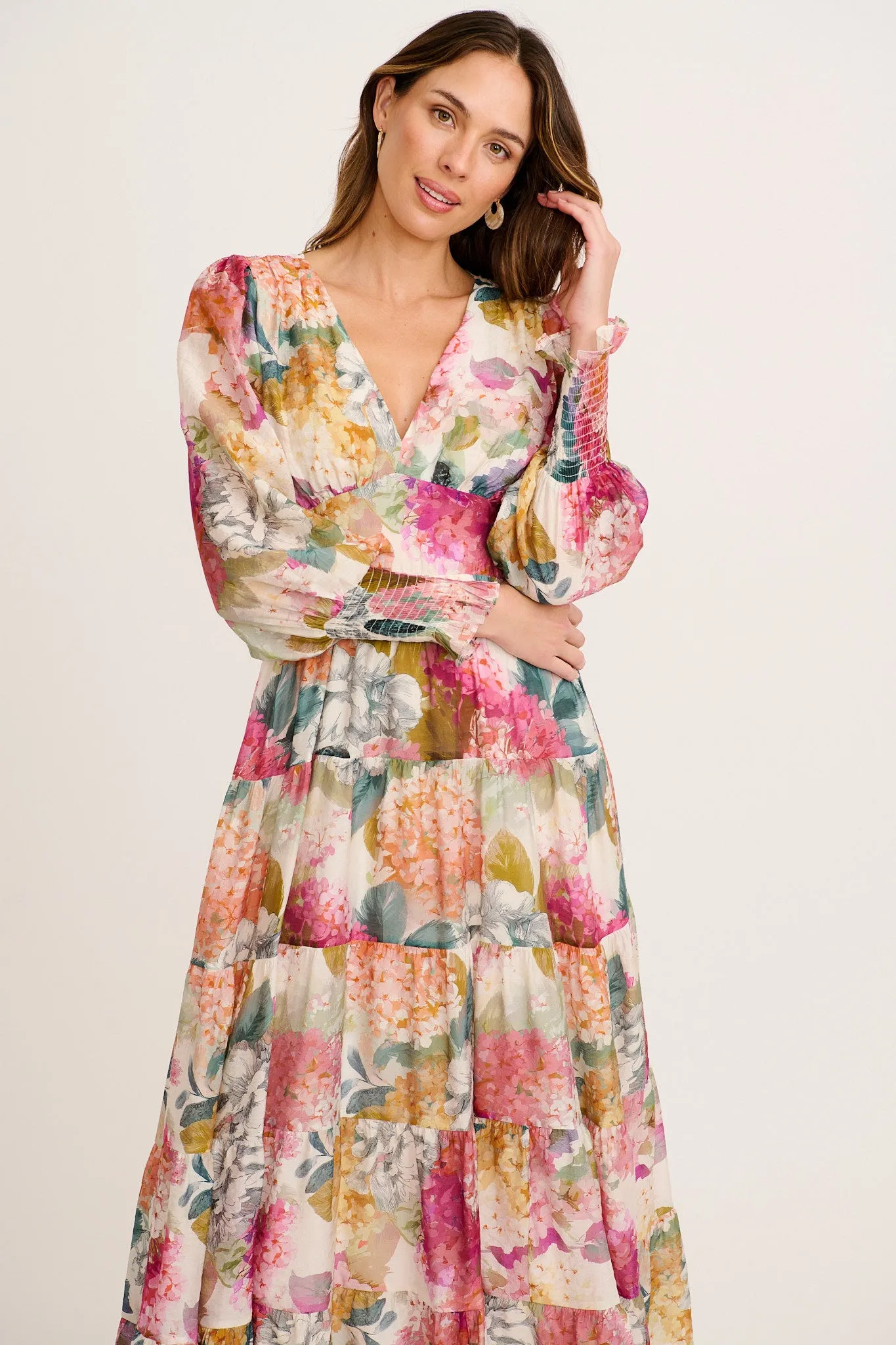 Amaris Maxi Dress in Multi Floral sold by St Frock product image thumbnail 2