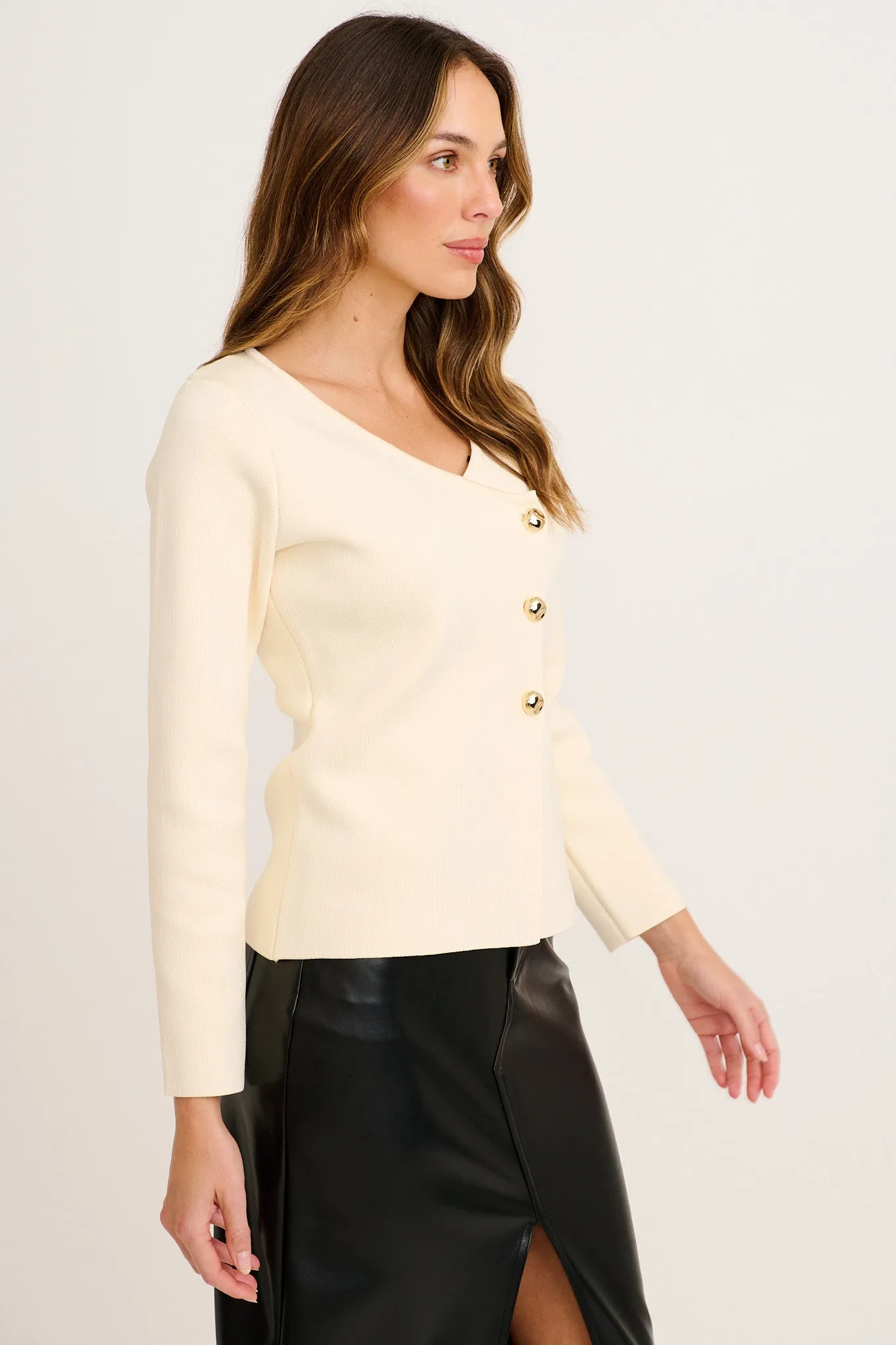 Dignify Knit in Cream sold by St Frock product image thumbnail 3