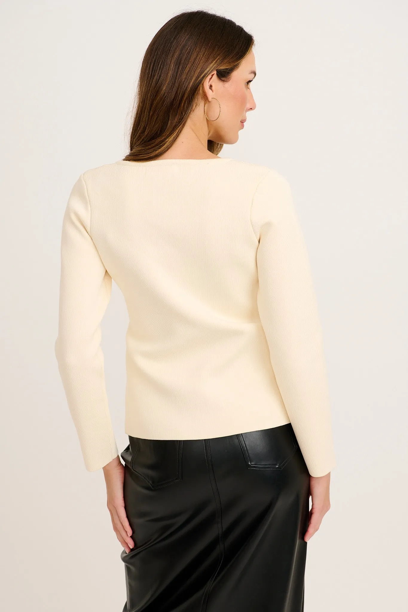 Dignify Knit in Cream sold by St Frock product image thumbnail 4