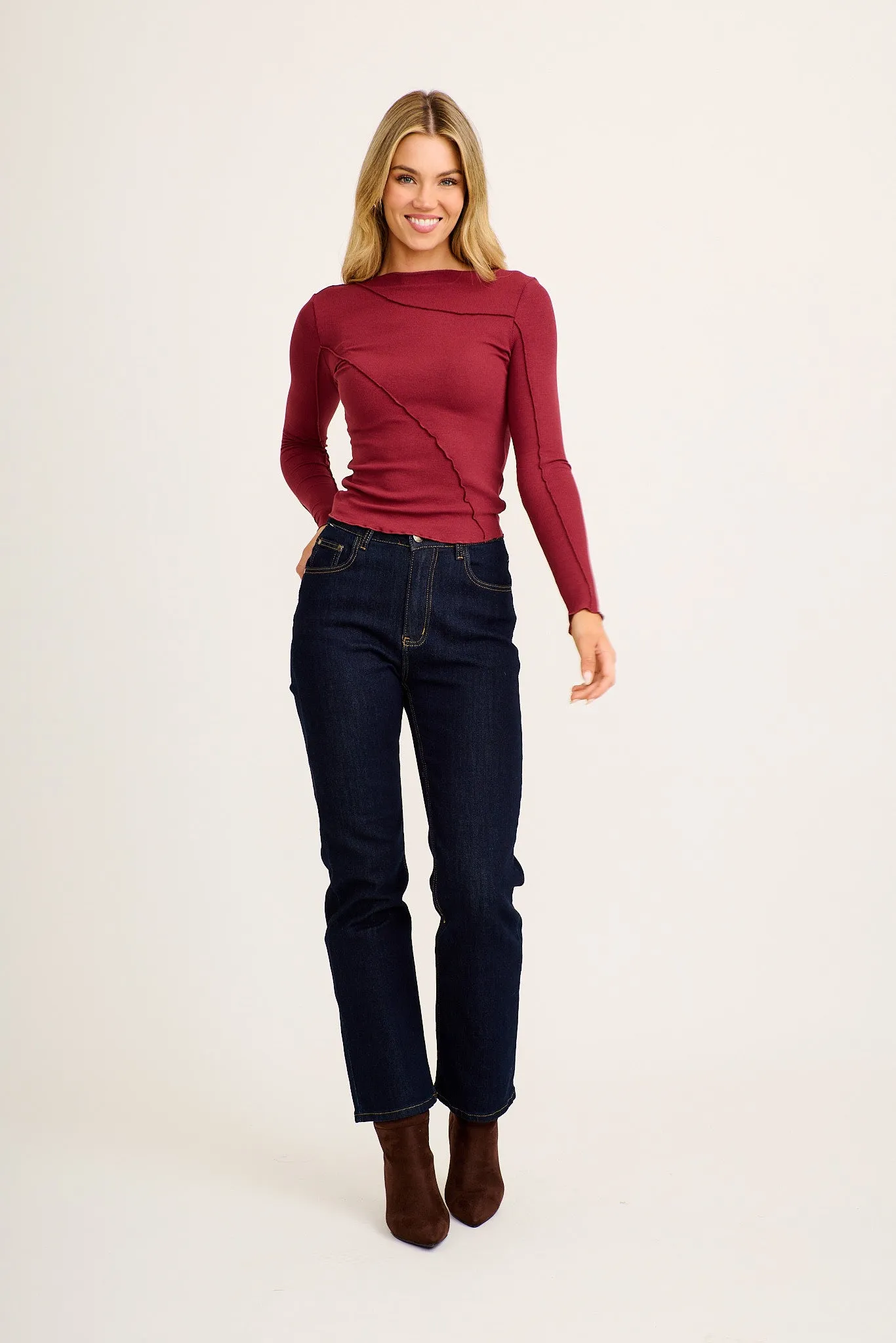 Esme Top in Wine sold by St Frock product image thumbnail 4