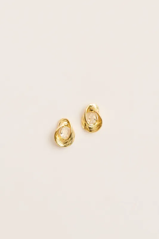 Estella Stud Earrings in Gold made by St Frock