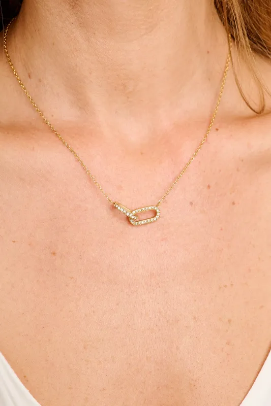 Naura Necklace in Gold made by St Frock