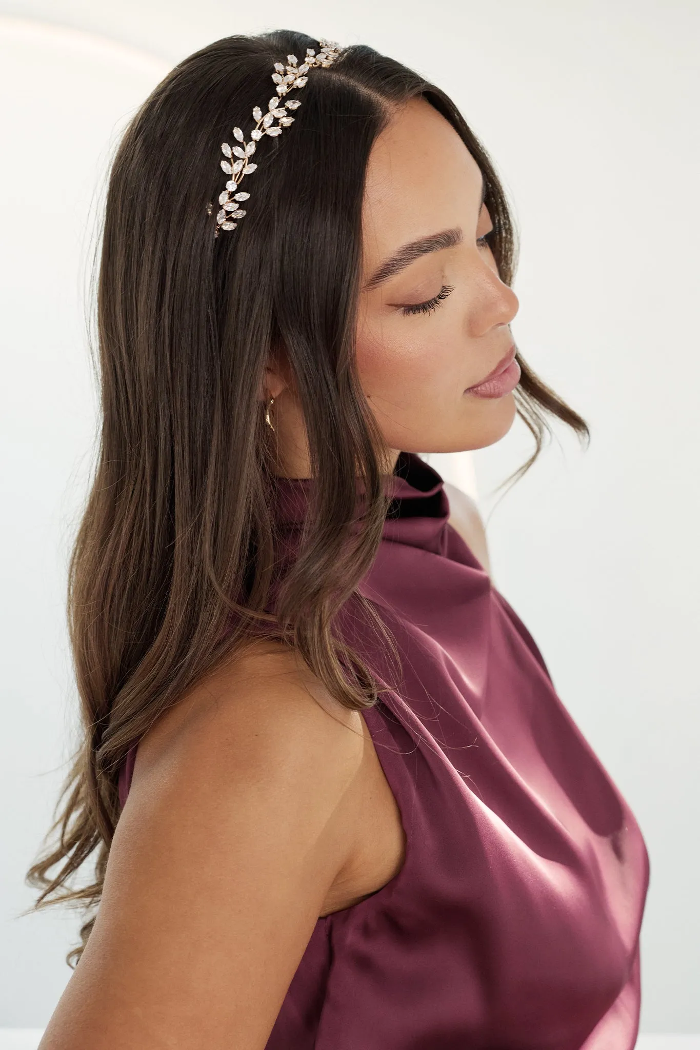 Hazel Headband in Silver Diamante sold by St Frock product image thumbnail 3