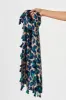 Wild Side Scarf In Beige With Green And Blue Leopard Print sold by St Frock