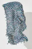Wild Side Scarf In Beige With Green And Blue Leopard Print sold by St Frock