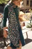 Wild Side Scarf In Beige With Green And Blue Leopard Print sold by St Frock