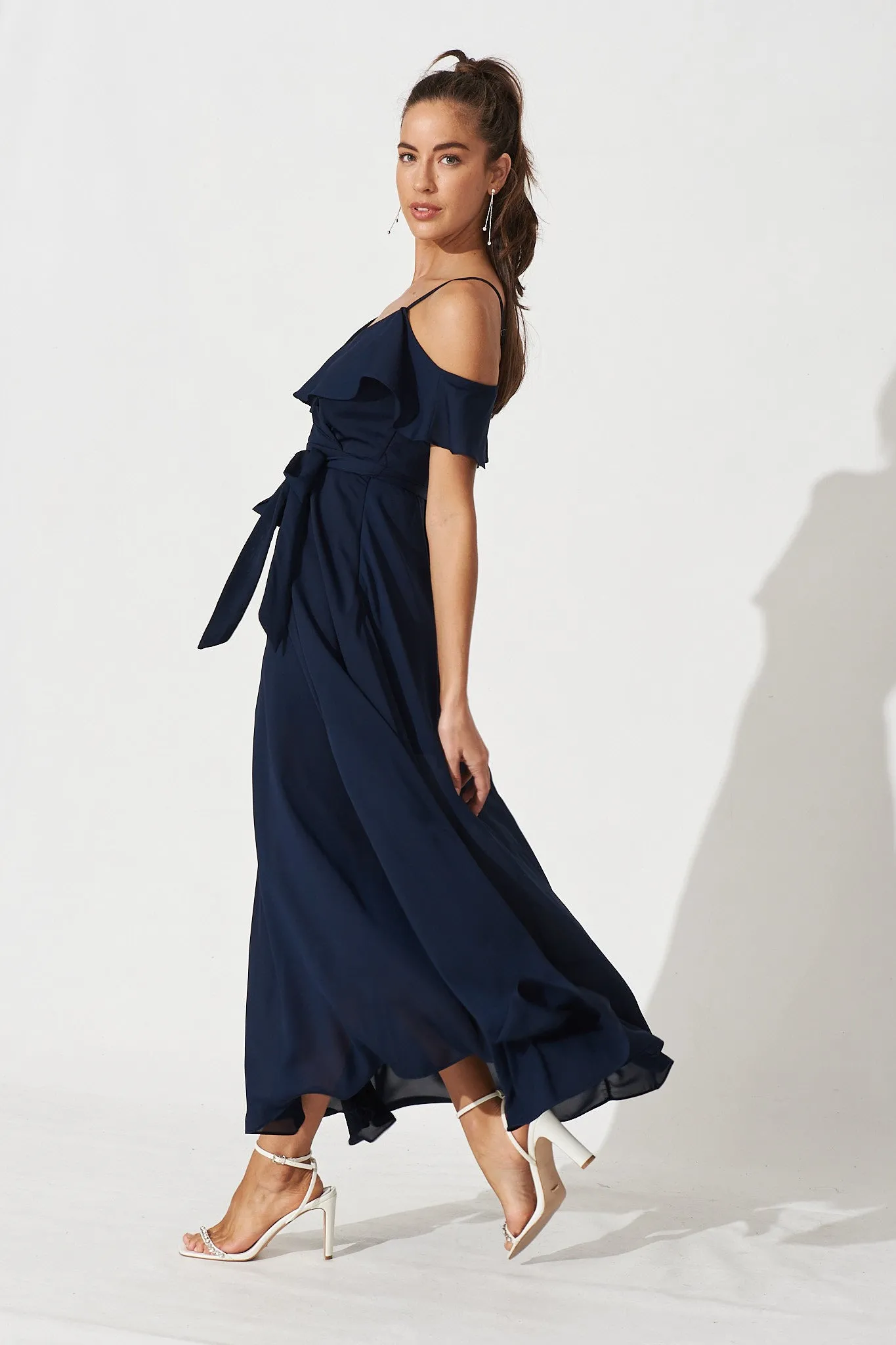 Marit Maxi Dress In Navy sold by St Frock product image thumbnail 4