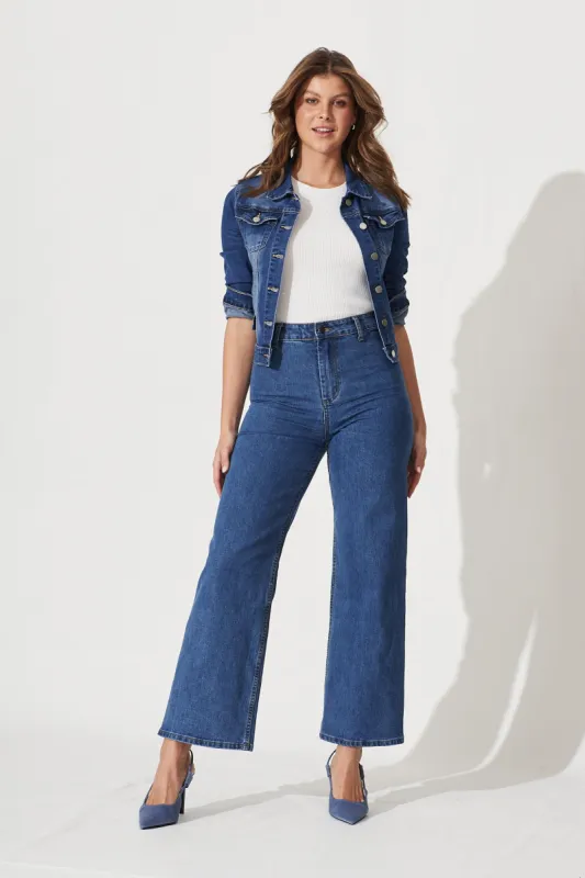 New Order Denim Jacket in Indigo sold by St Frock