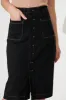 Sunflower Denim Skirt In Black sold by St Frock
