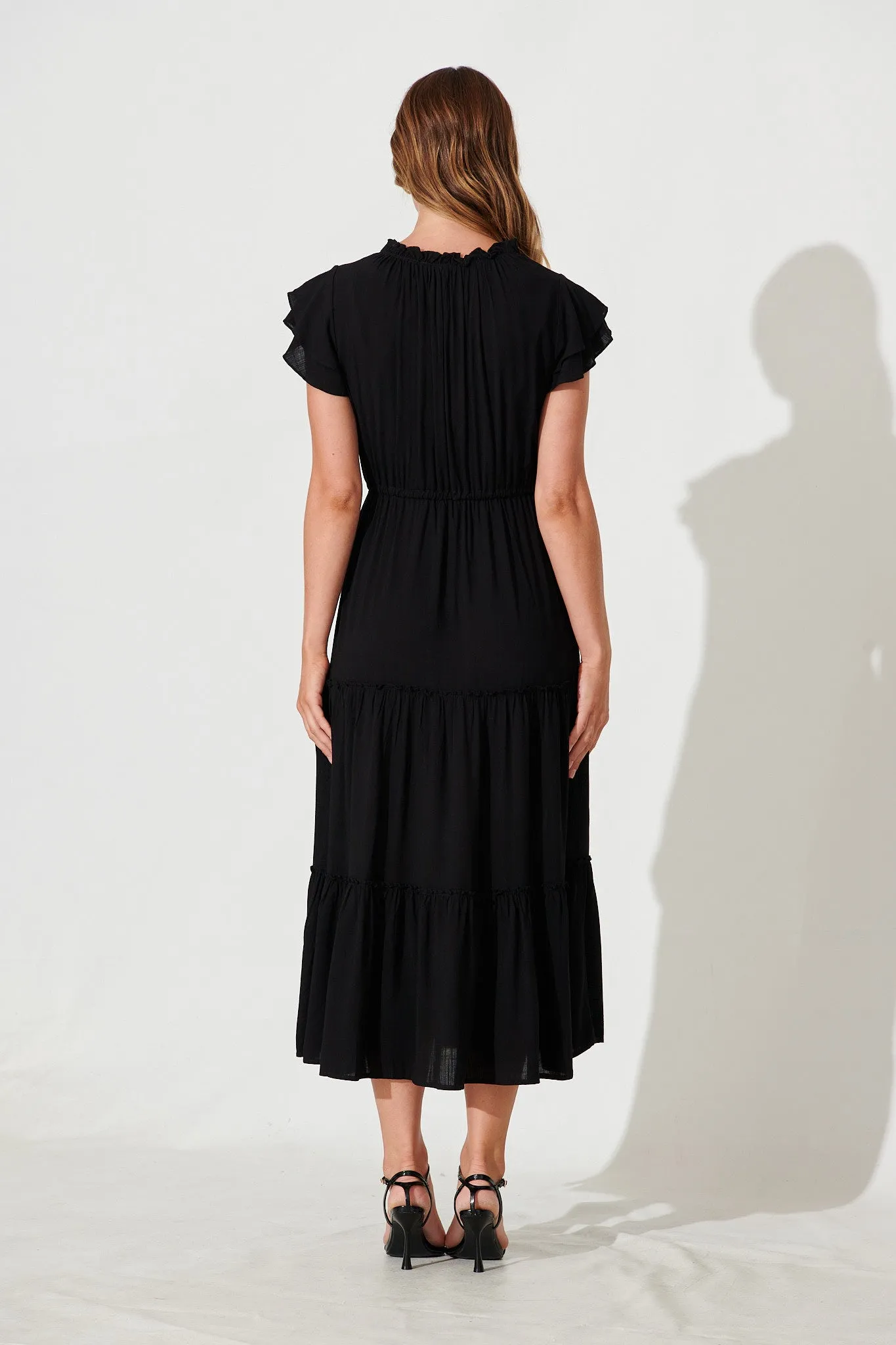Valentine Midi Dress In Black sold by St Frock product image thumbnail 3