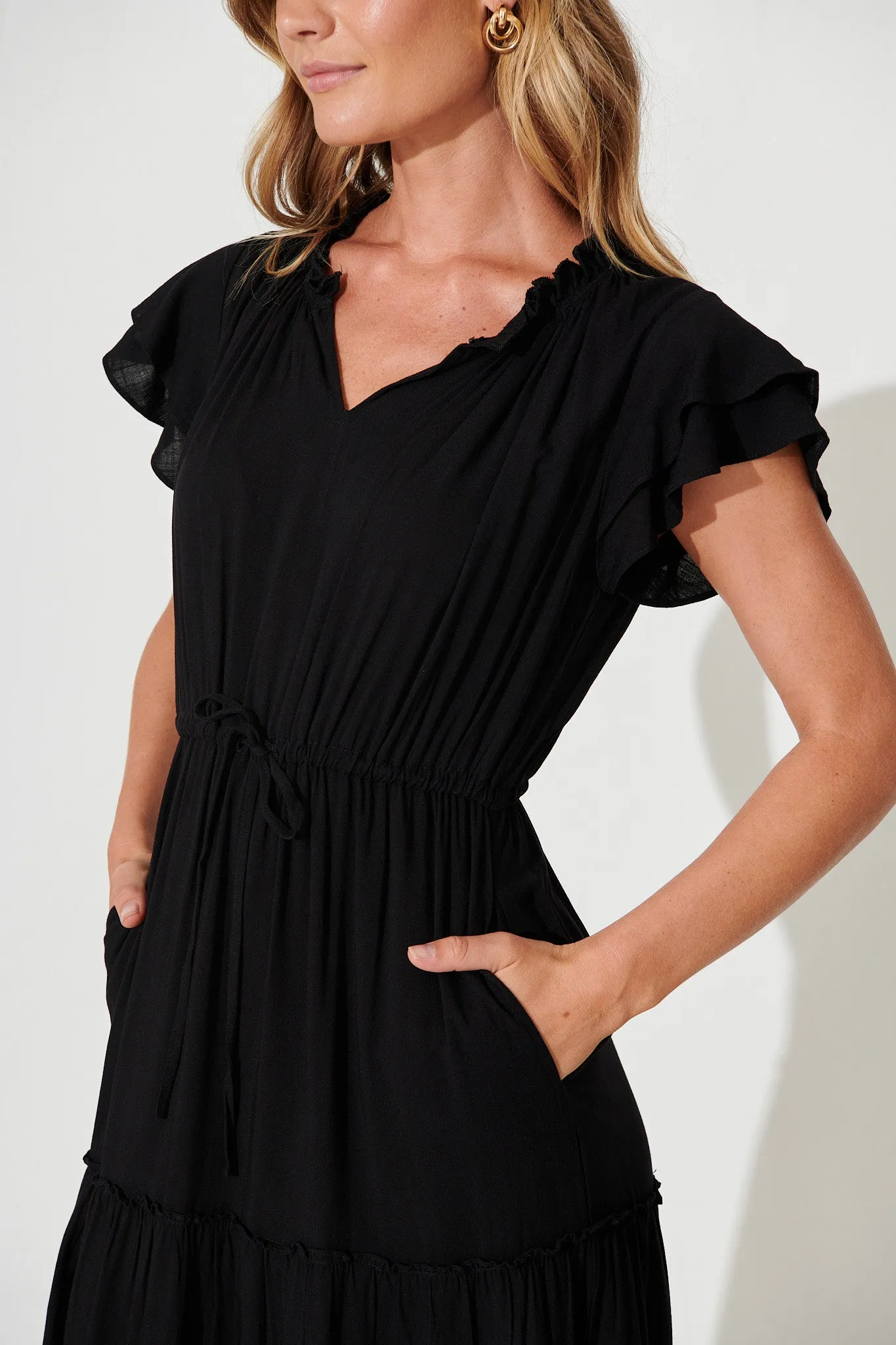 Valentine Midi Dress In Black sold by St Frock product image thumbnail 5