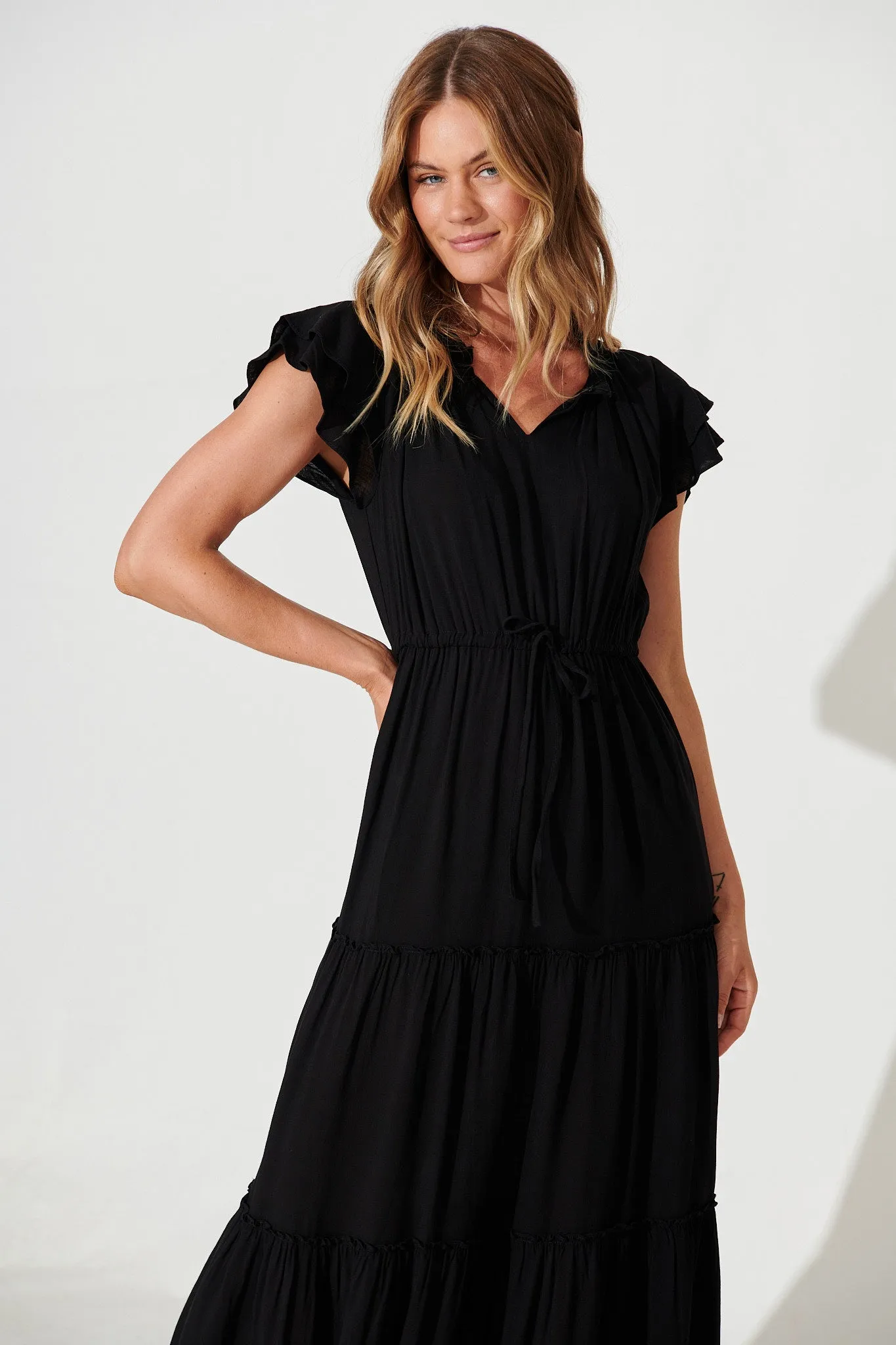 Valentine Midi Dress In Black sold by St Frock product image thumbnail 4