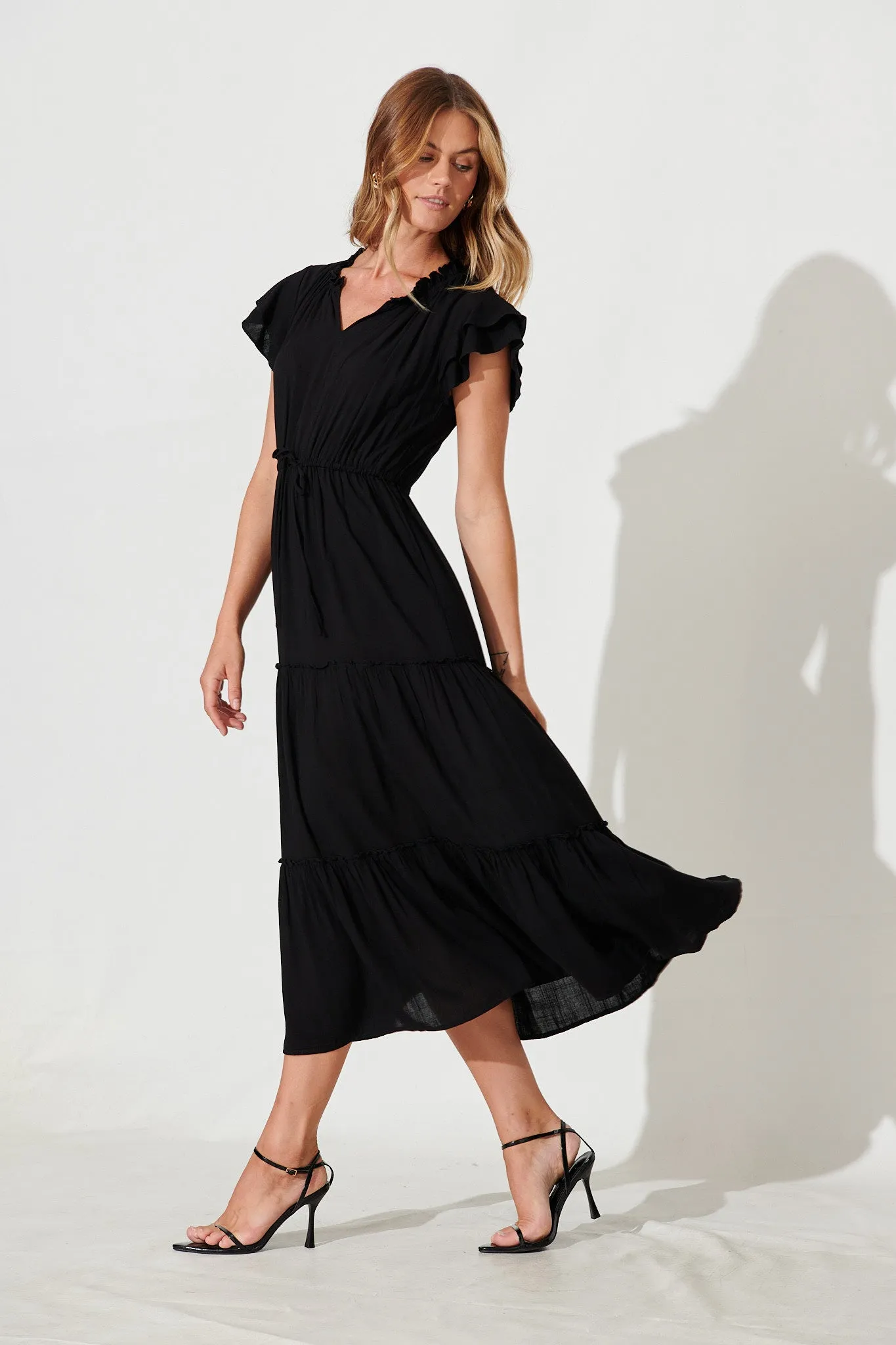 Valentine Midi Dress In Black sold by St Frock product image thumbnail 2