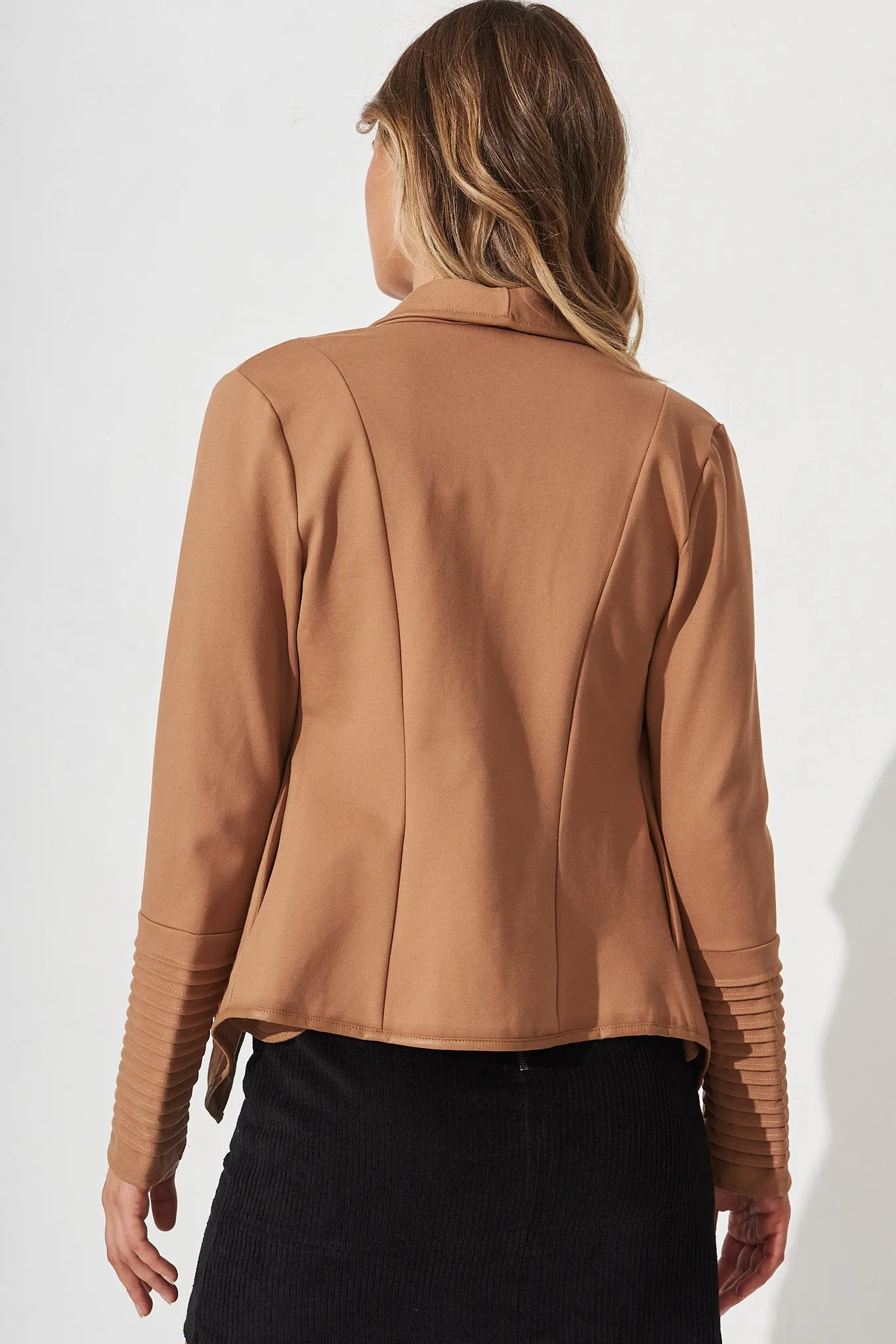 Lyndall Jacket In Tan sold by St Frock product image thumbnail 4
