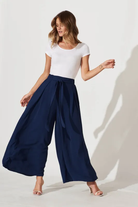 Page Pants In Navy sold by St Frock