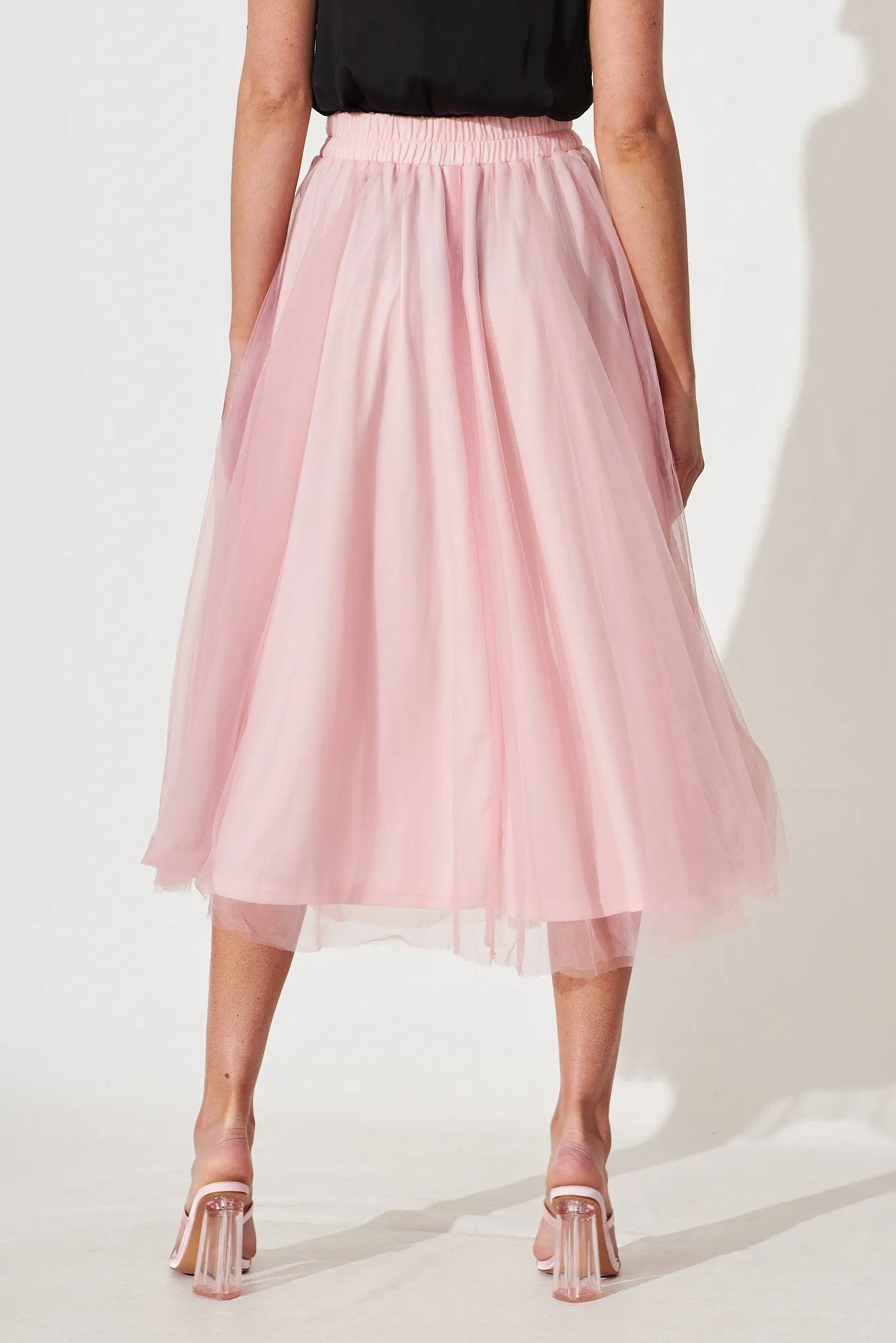 Wannabe Tulle Skirt In Blush sold by St Frock product image thumbnail 4
