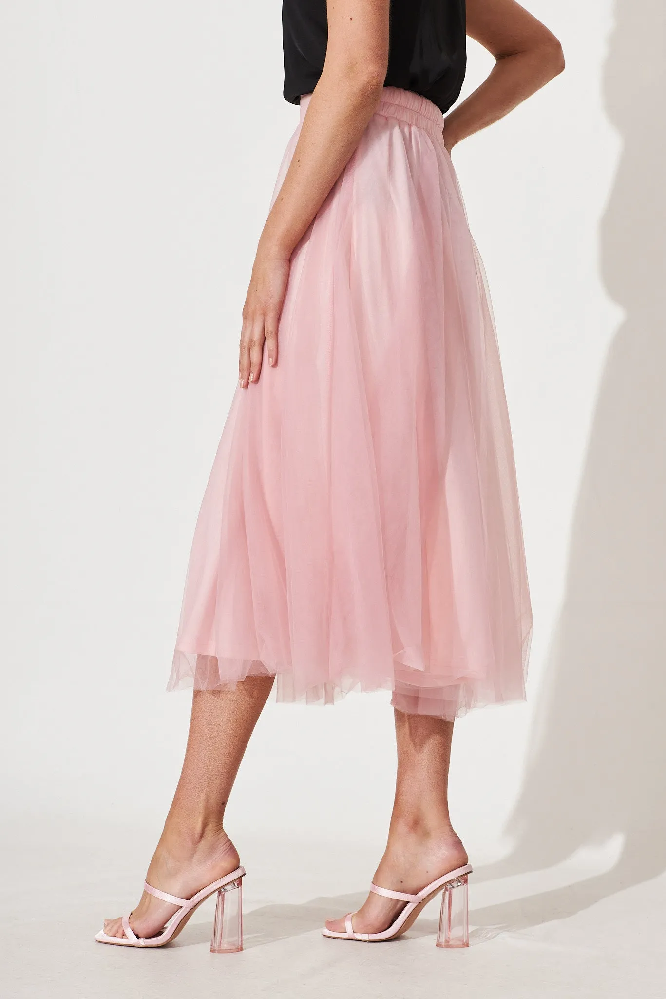 Wannabe Tulle Skirt In Blush sold by St Frock product image thumbnail 3