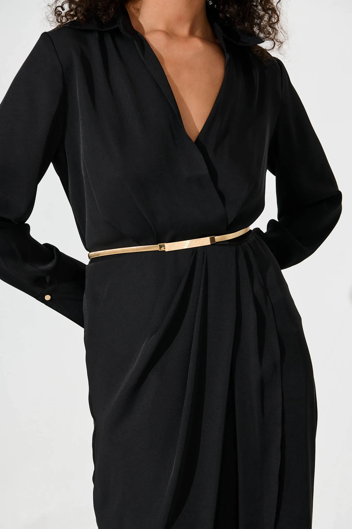 Effie Stretch Belt In Gold sold by St Frock product image thumbnail 2