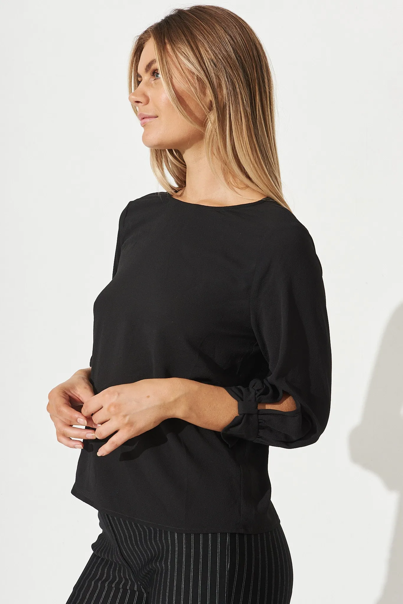 Rhiah Top In Black sold by St Frock product image thumbnail 4