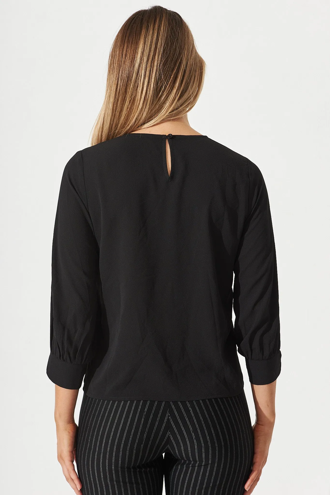 Rhiah Top In Black sold by St Frock product image thumbnail 5