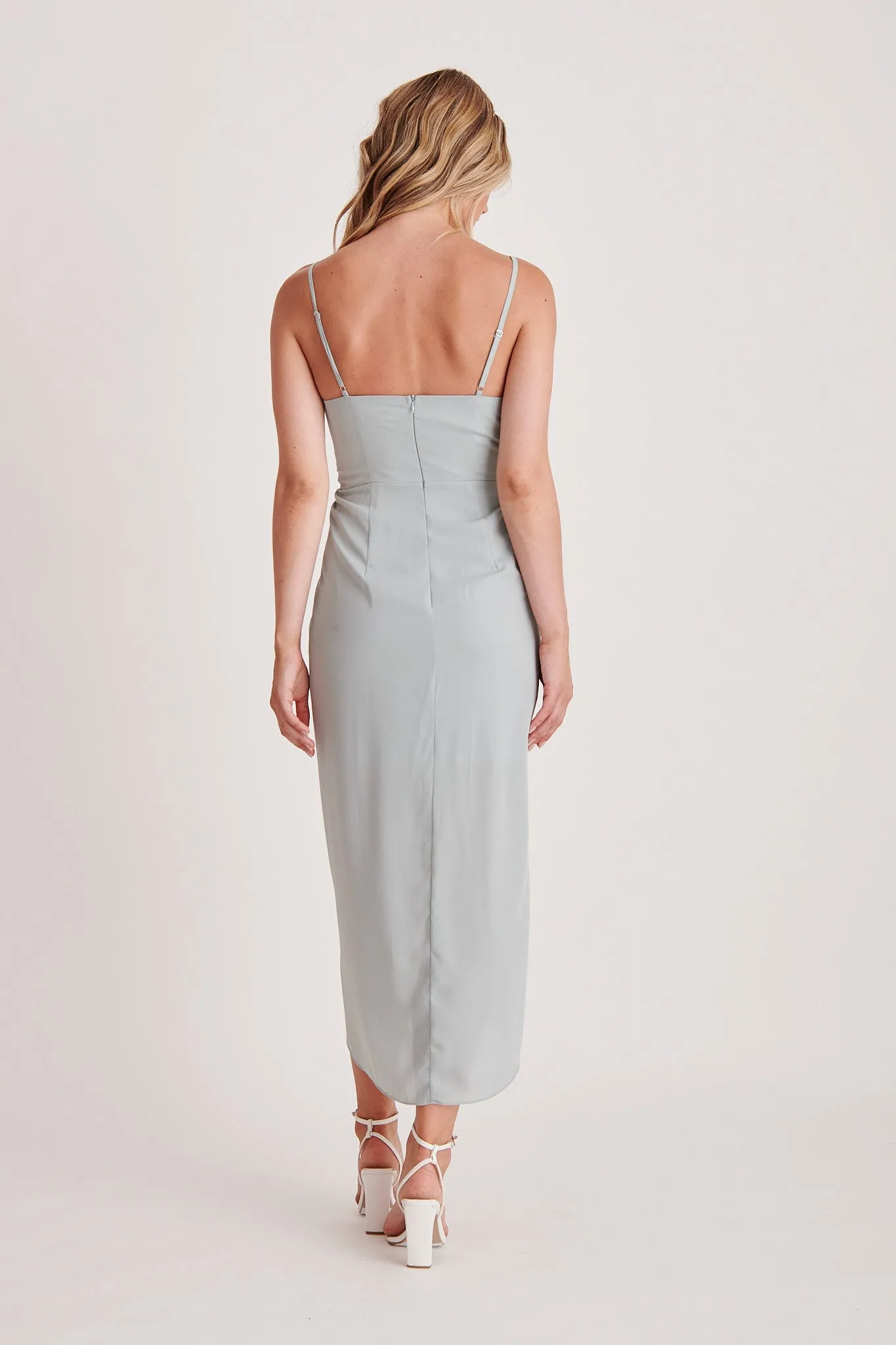 Kyra Dress in Sage Green sold by St Frock product image thumbnail 5
