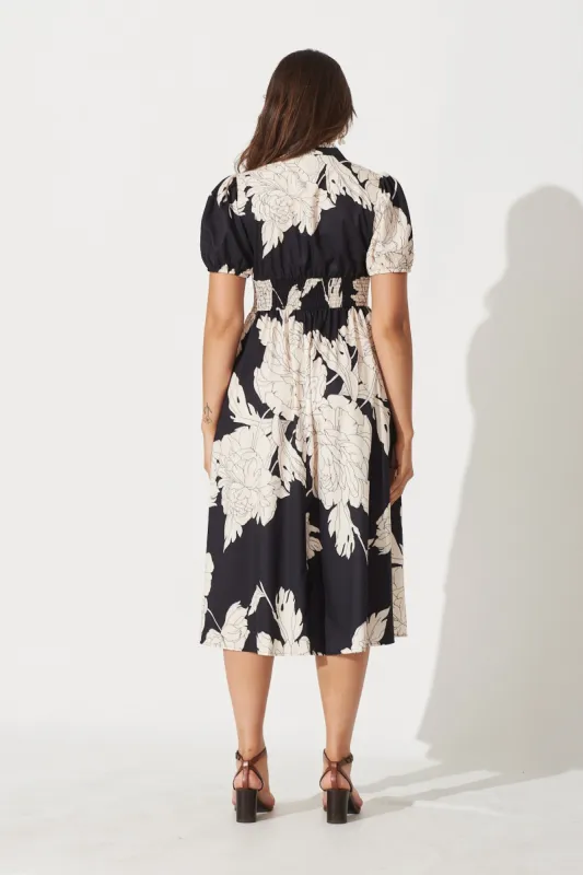 Lorena Midi Dress In White Lace sold by St Frock