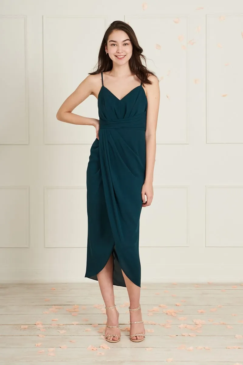 Kyra Dress In Emerald sold by St Frock product image thumbnail 3