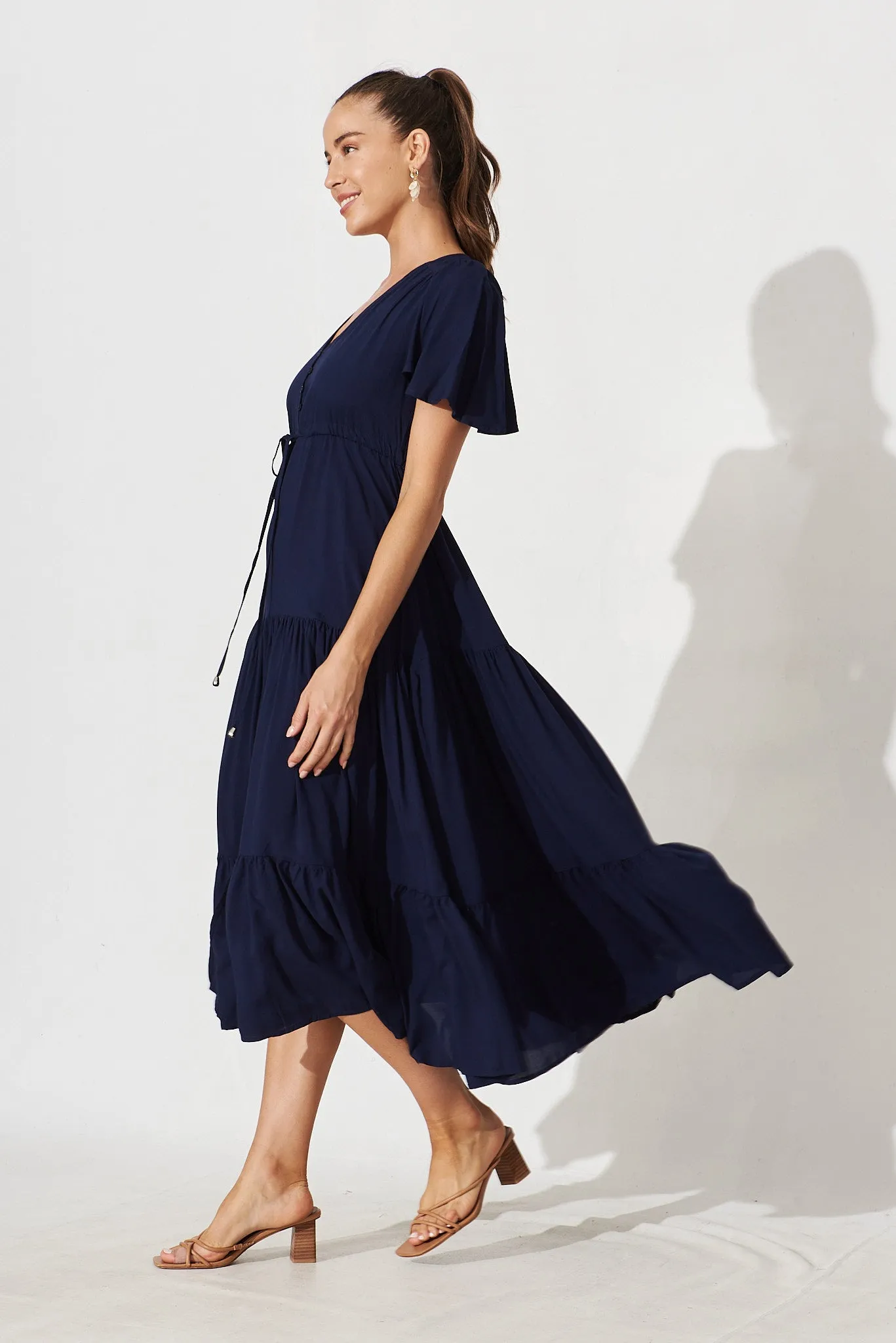 Violet Maxi Dress In Navy sold by St Frock product image thumbnail 3