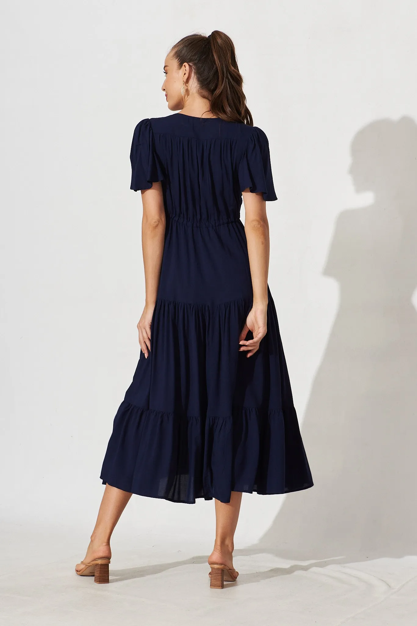 Violet Maxi Dress In Navy sold by St Frock product image thumbnail 4
