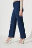 Margaret High Rise Wide Leg Jean In Dark Blue Denim sold by St Frock